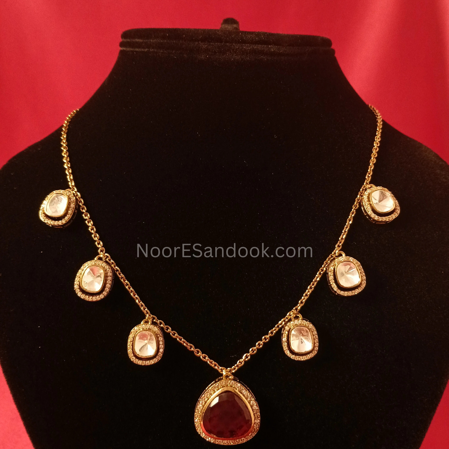 Charms and Polki Necklace