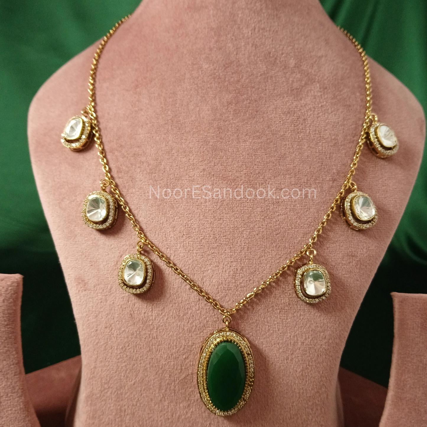 Charms And Polki Necklace