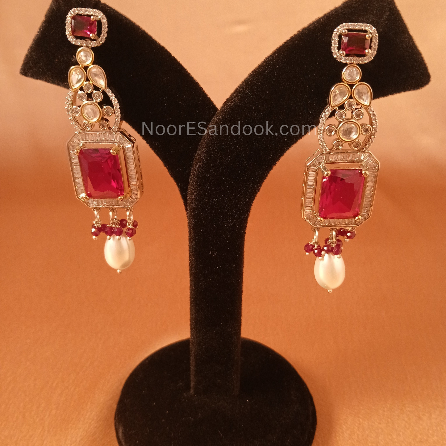 Kadambari Choker Set- Red