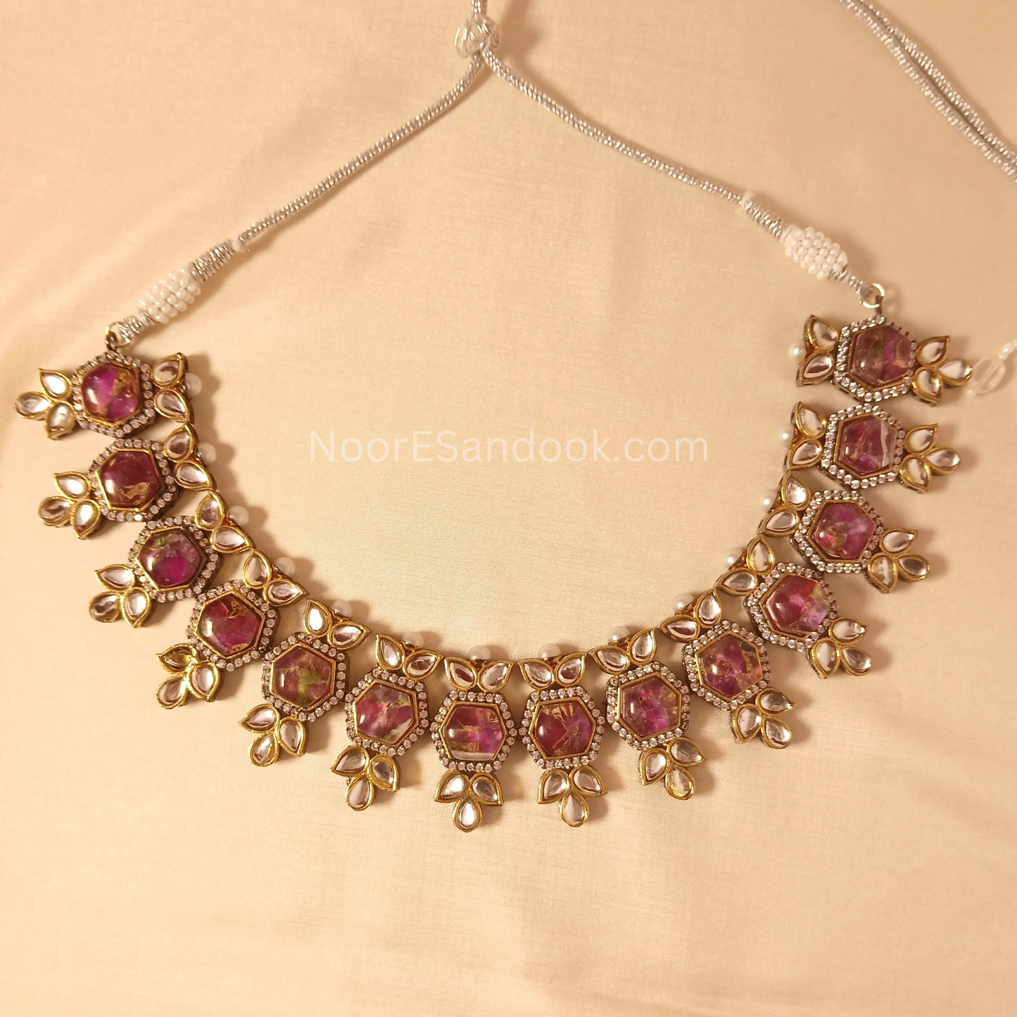Doublet Stone Necklace- Design 1