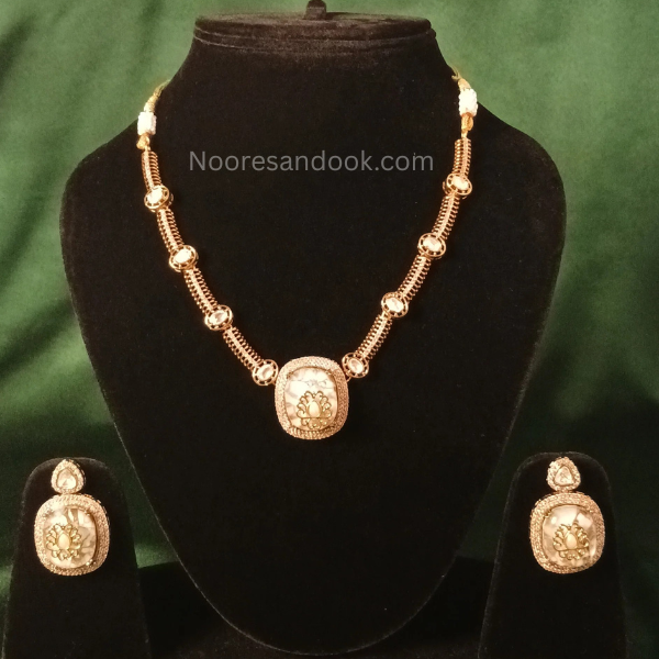 Sitara Necklace Set- White