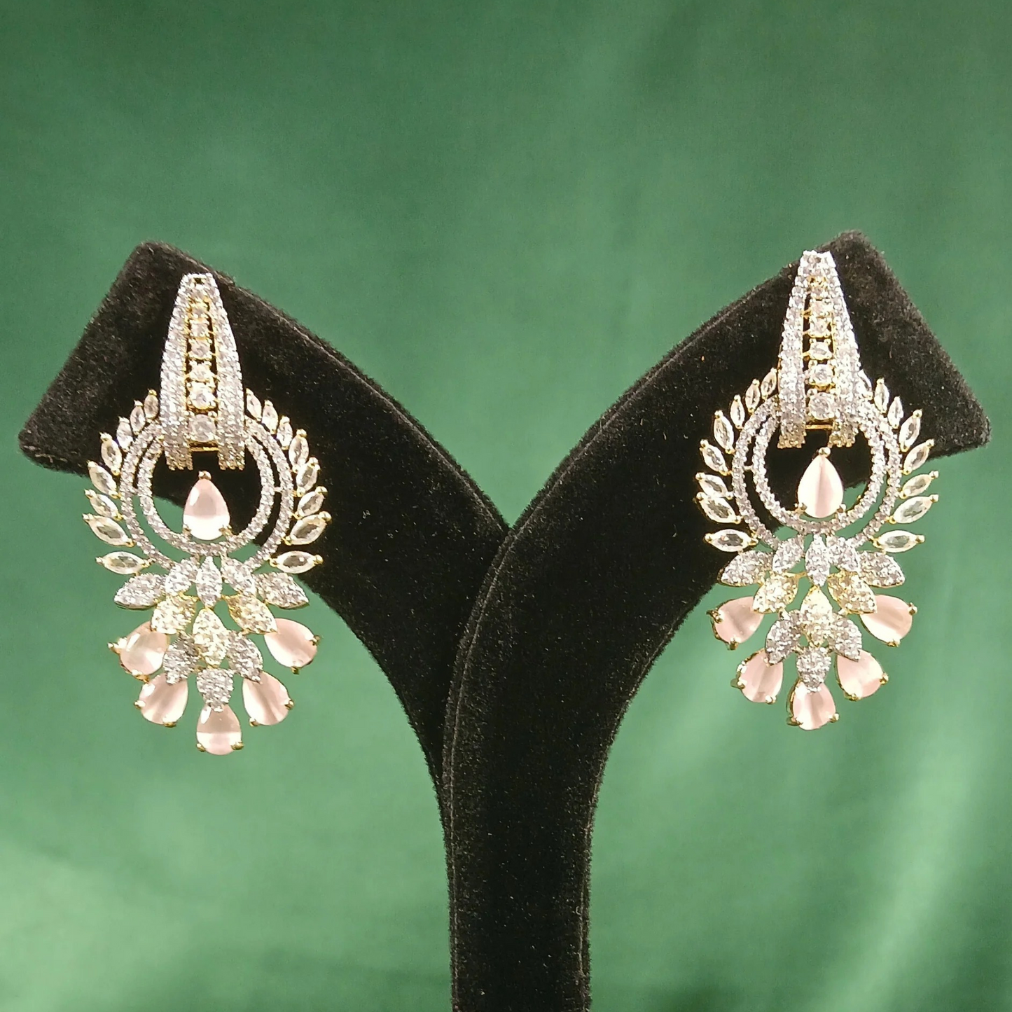 American Diamond Long Earrings