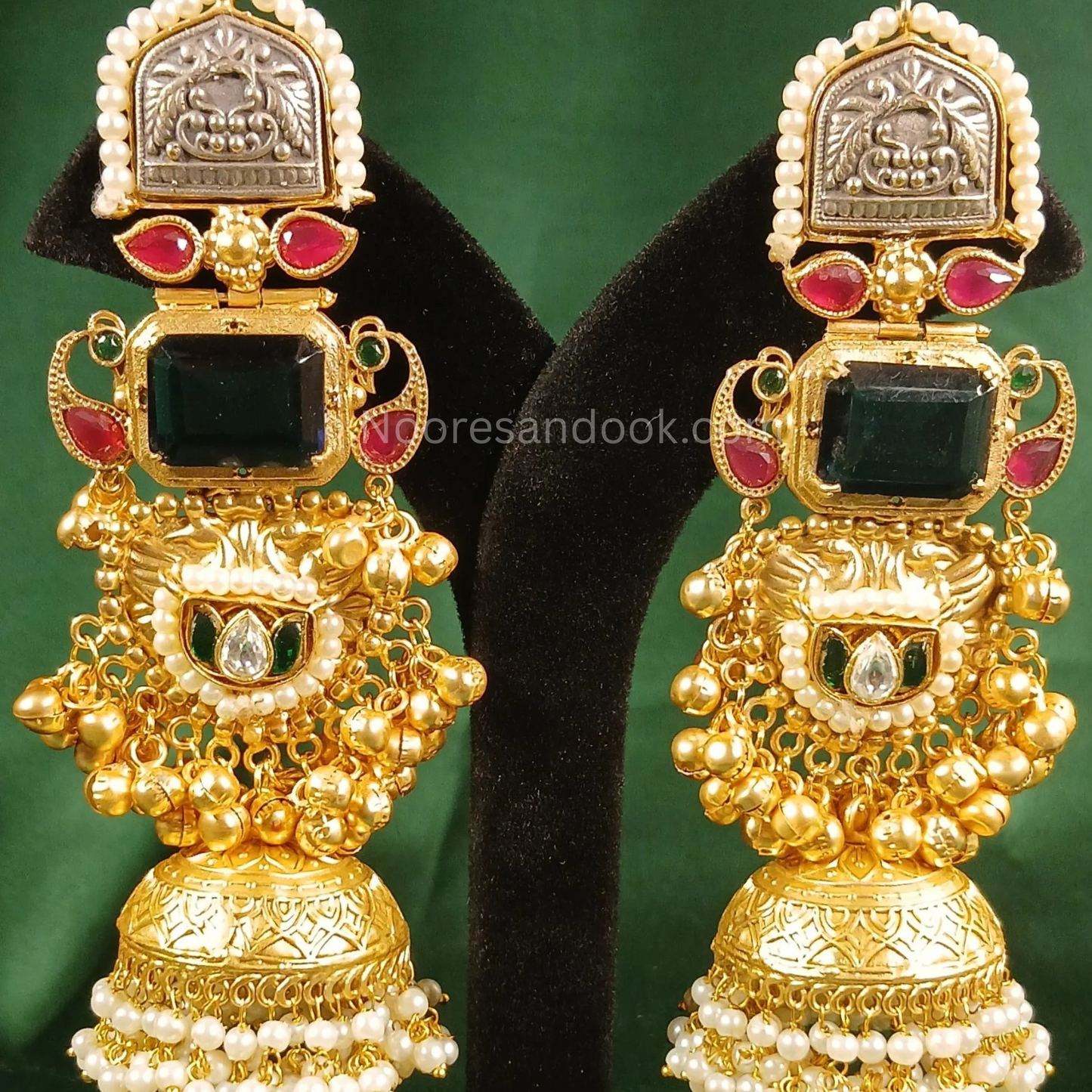 Fusion Jhumka- Blue