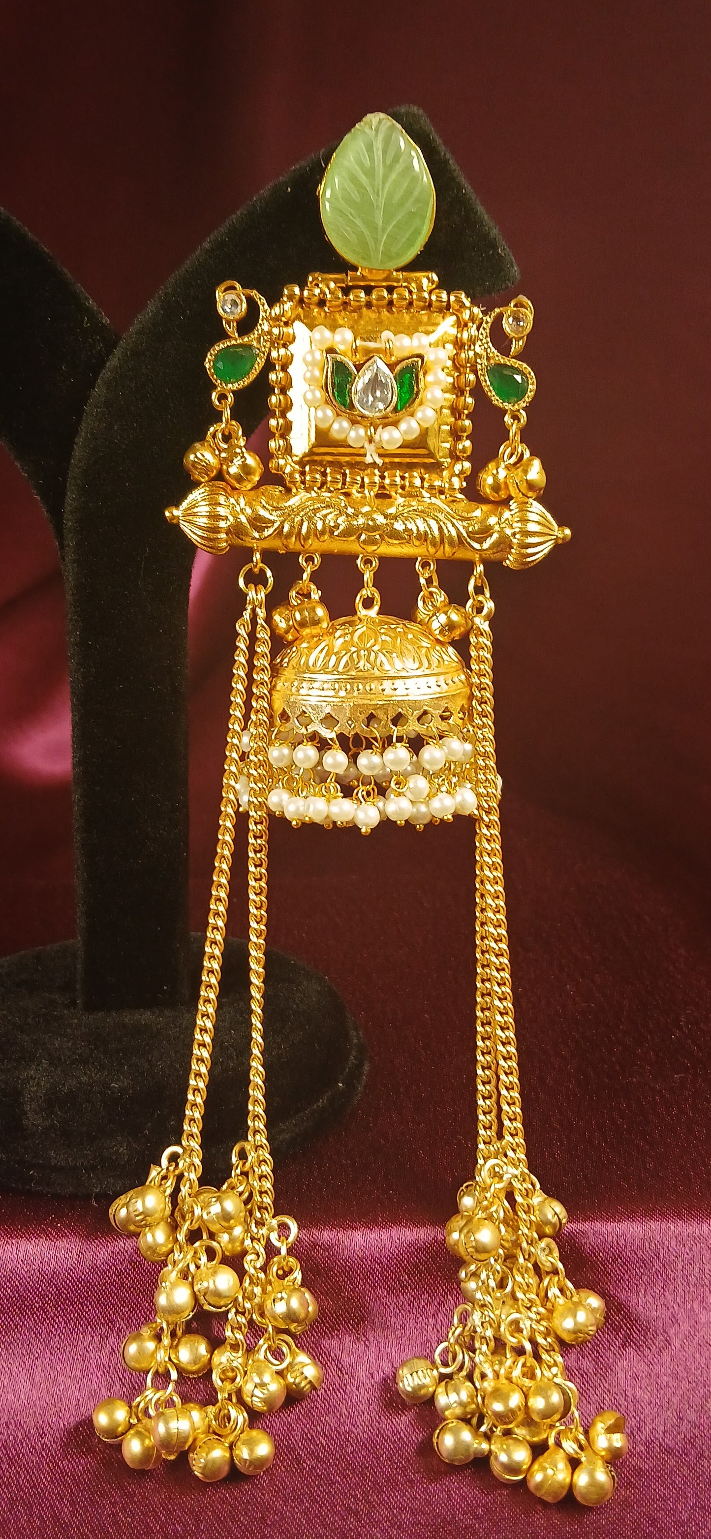 Kashmiri Earrings- Mint Green