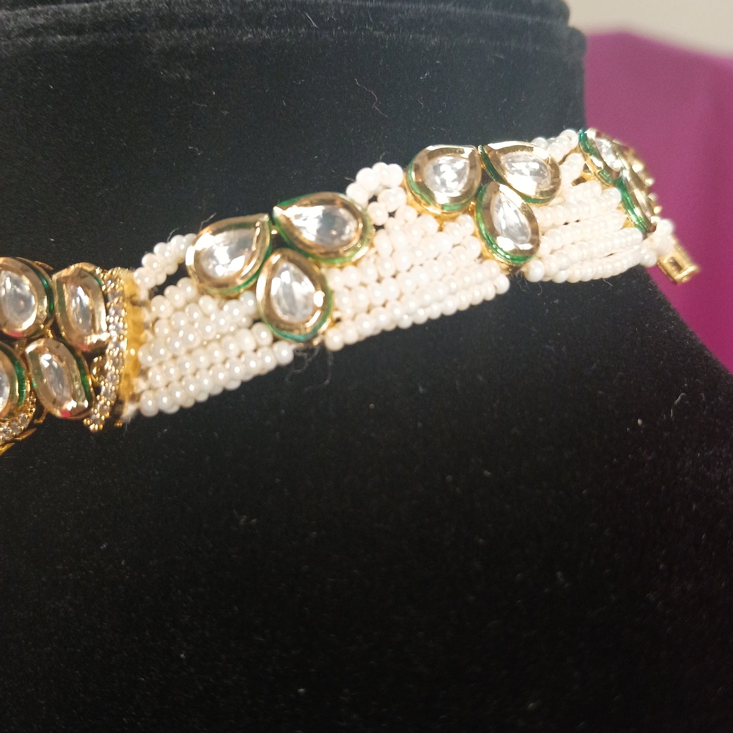 Gulbahar Polki Meenakari Choker