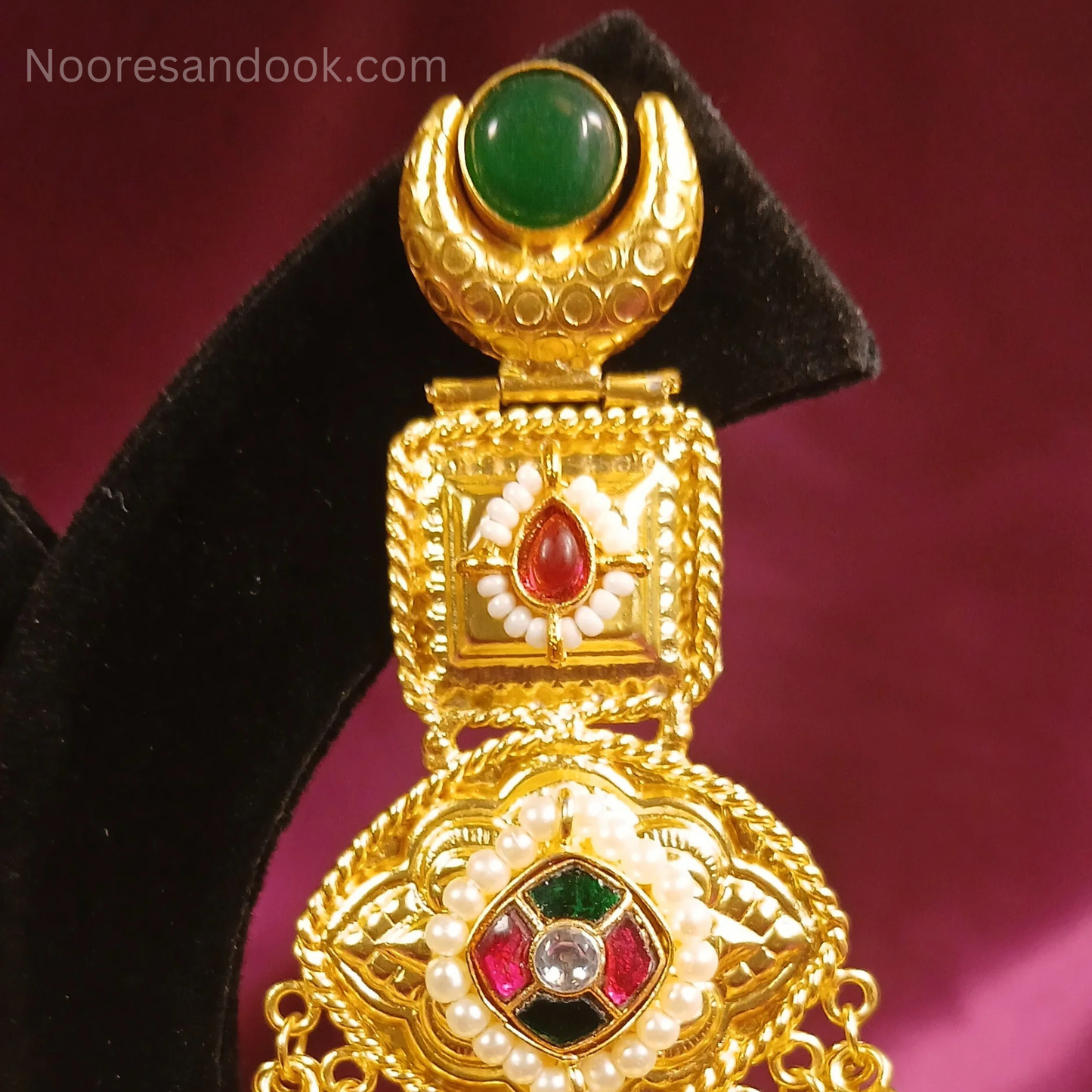 Trending Long Jhumka- Green