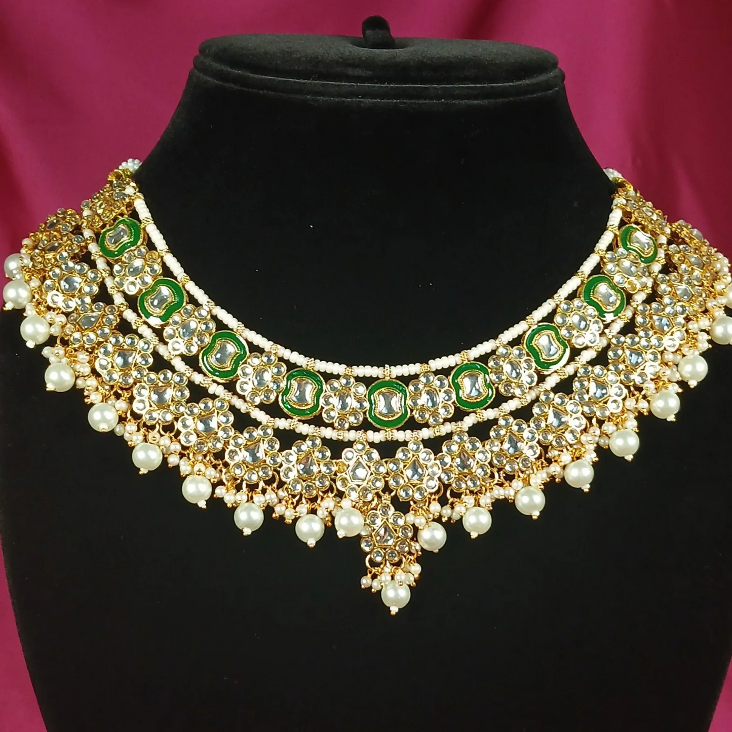 Bridal set with Earrings & Maang Tika