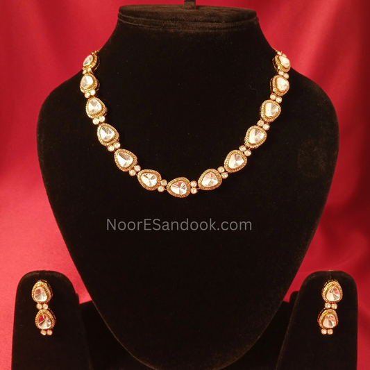 Chandrika Polki Necklace Set - NoorESandook