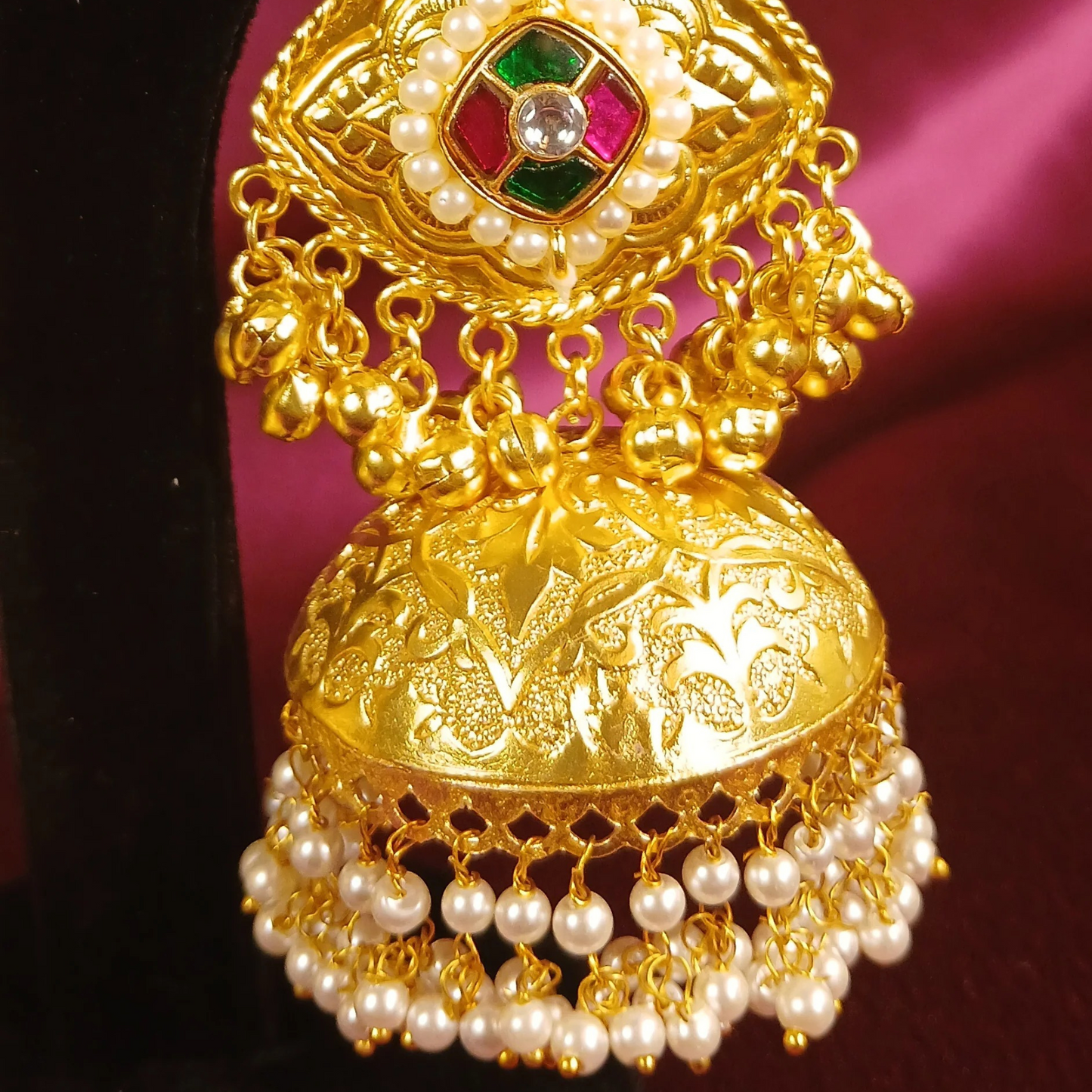 Trending Long Jhumka- Blue
