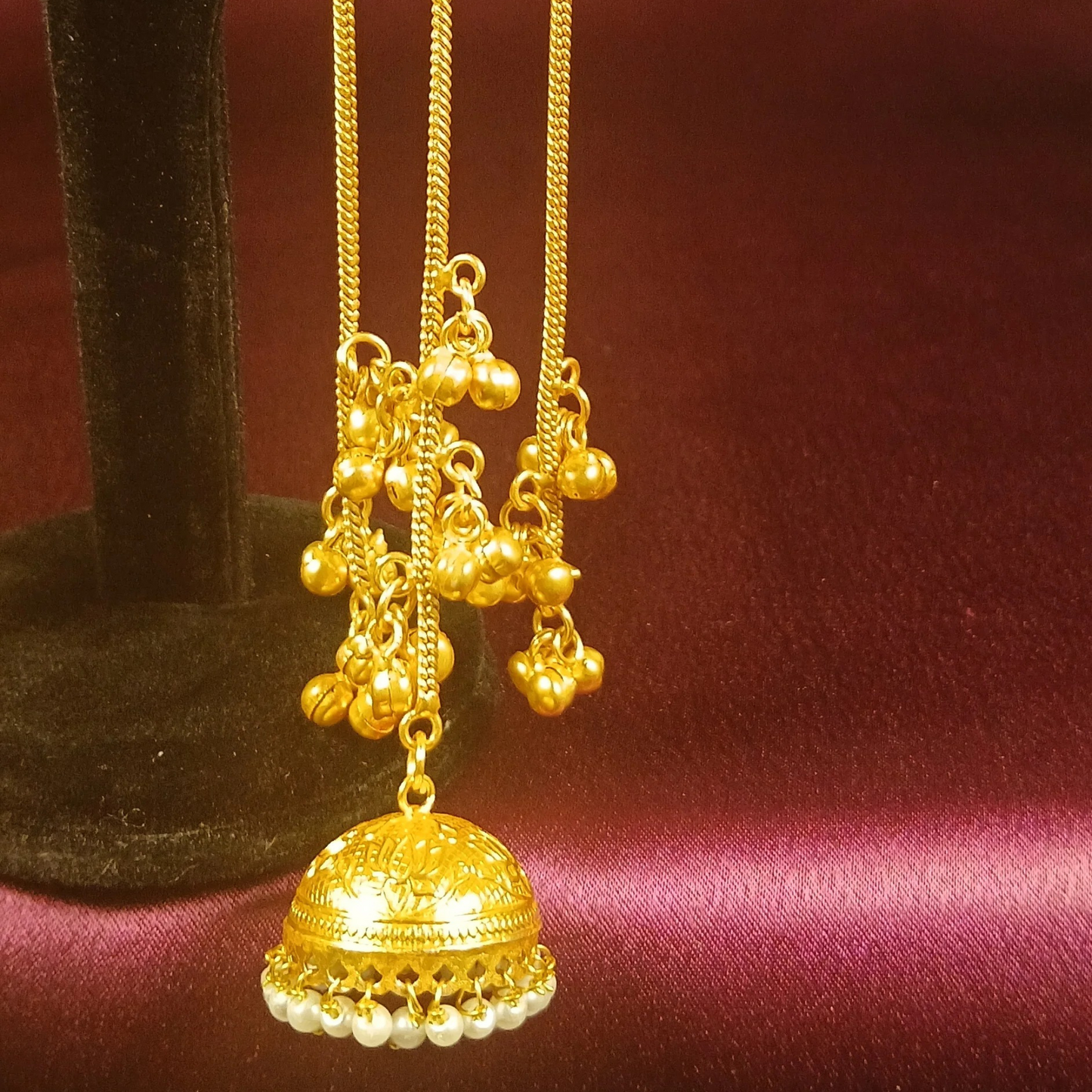 Kashmiri Jhumkas With Chain