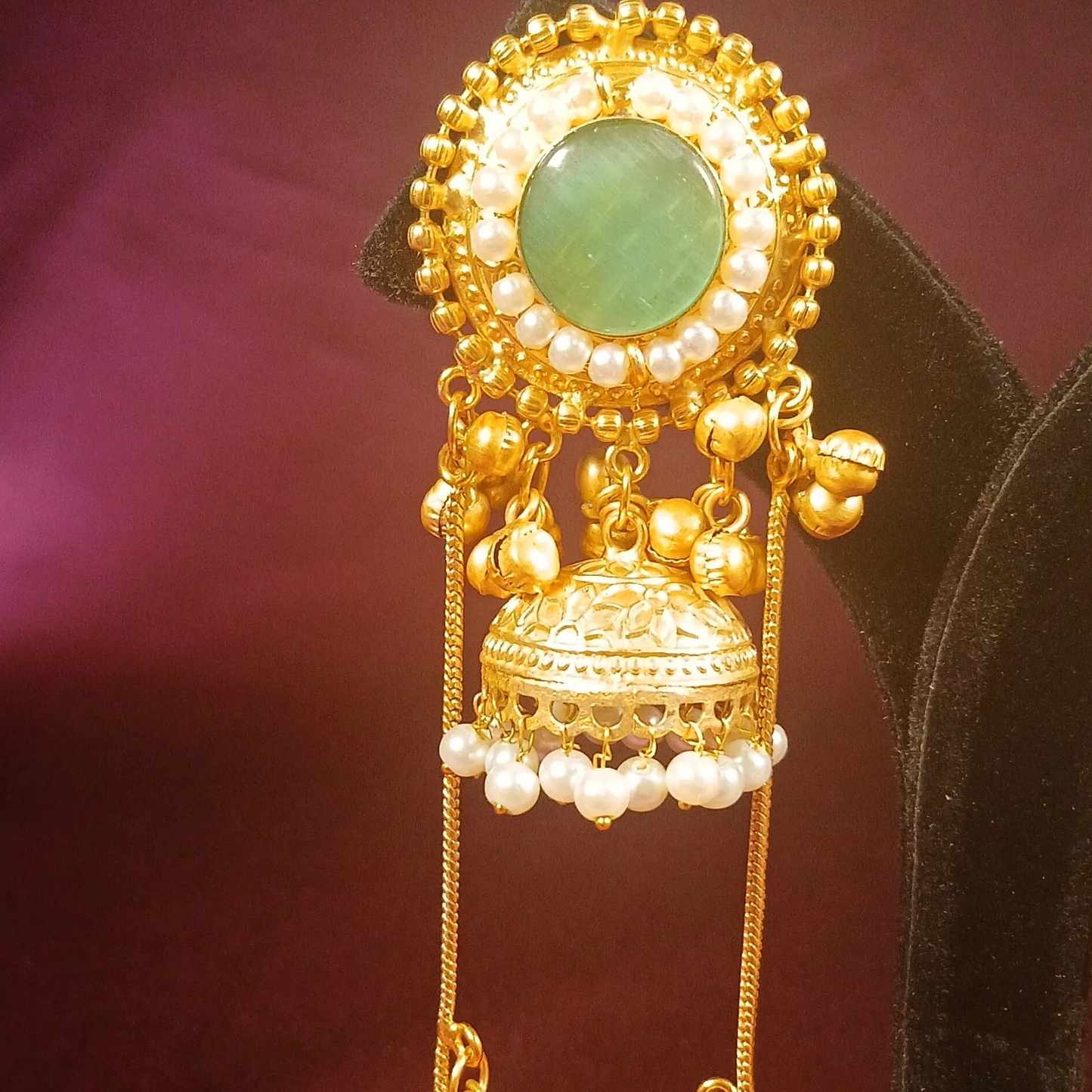 Kashmiri Jhumkas With Chain