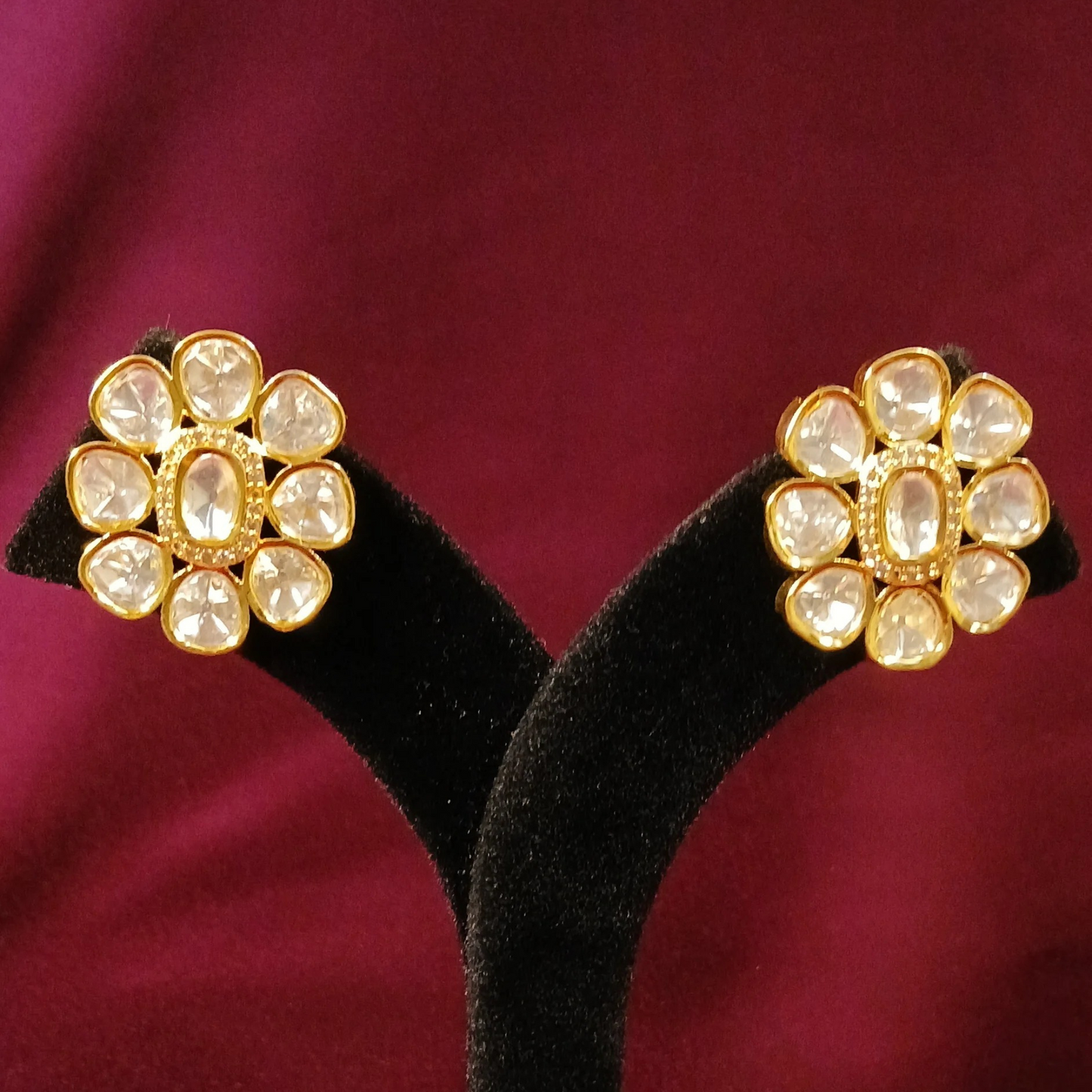 Polki Studd Earrings- AJE89