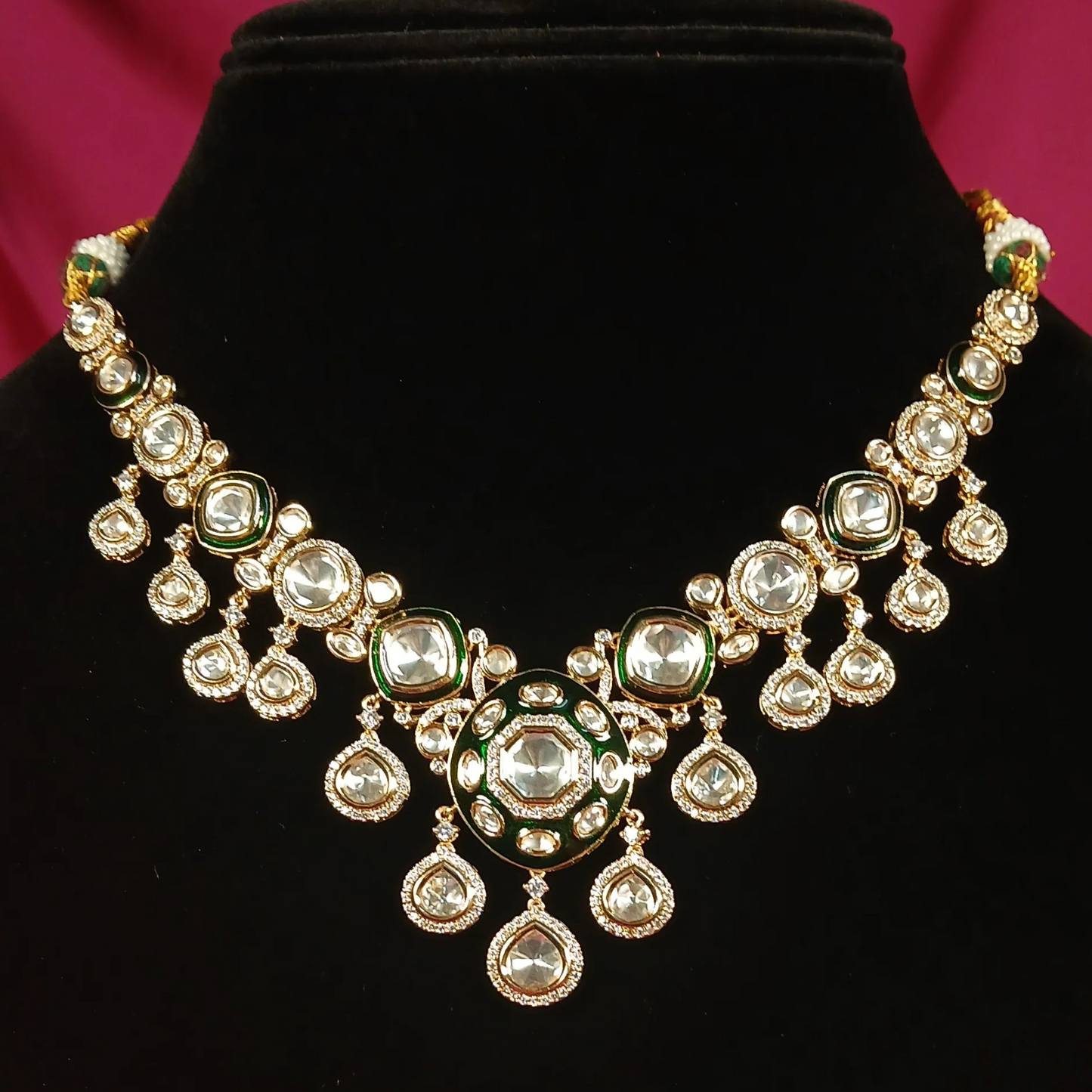 Bridal polki necklace set