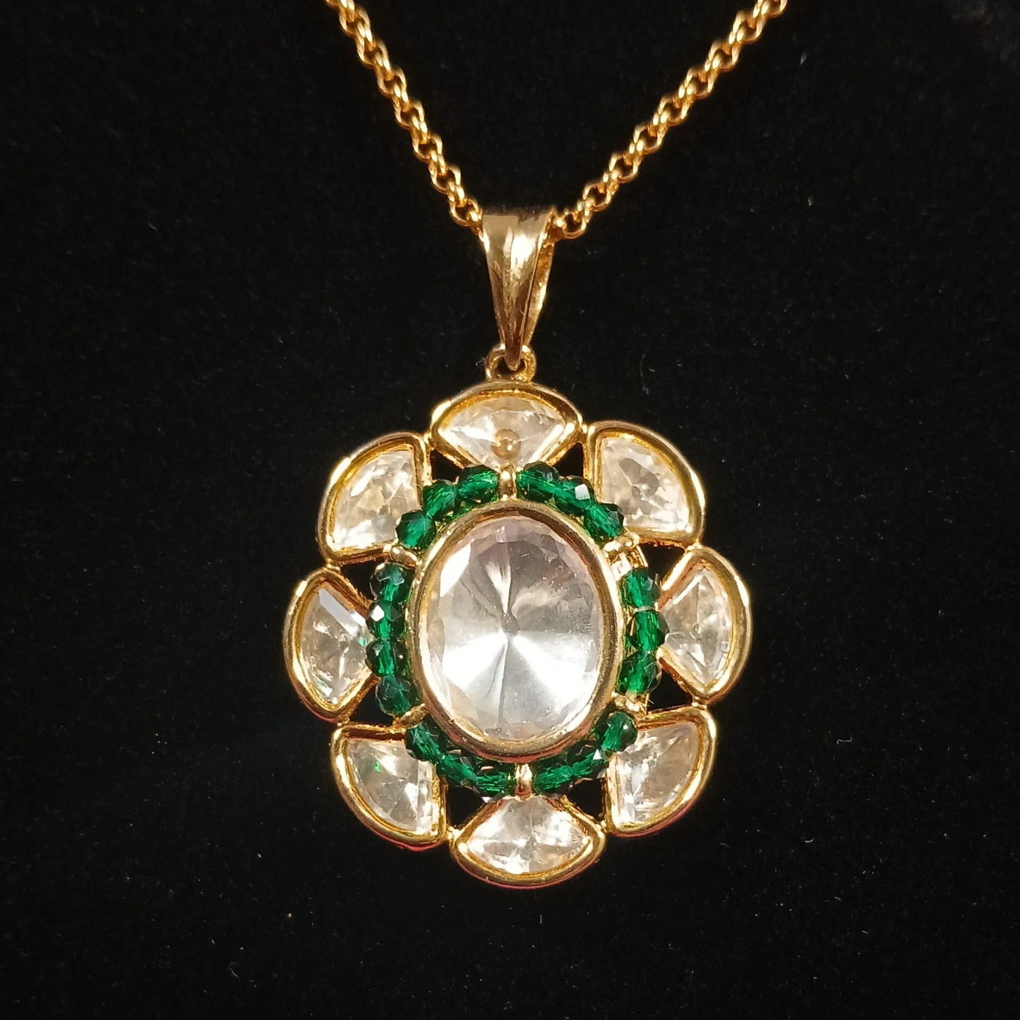Polki Pendant Set- AP170