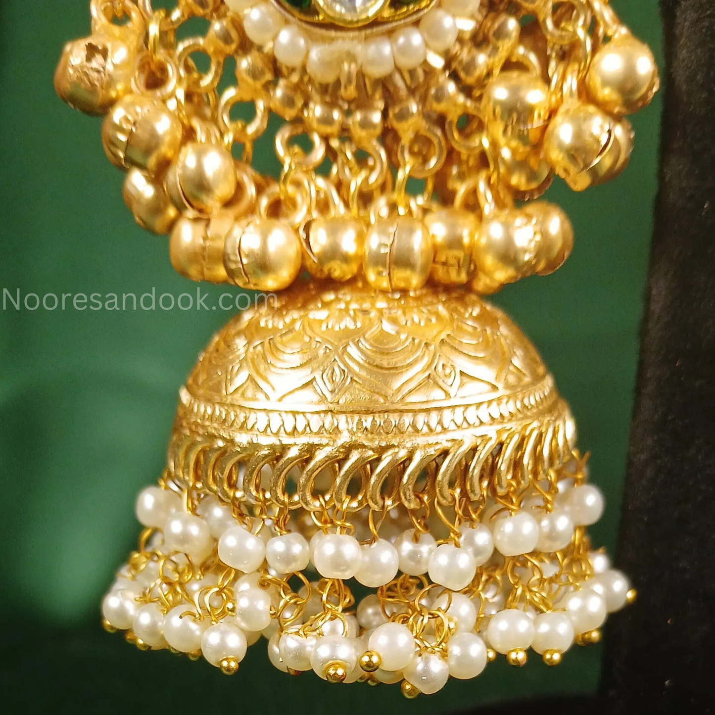 Fusion Jhumka- Red