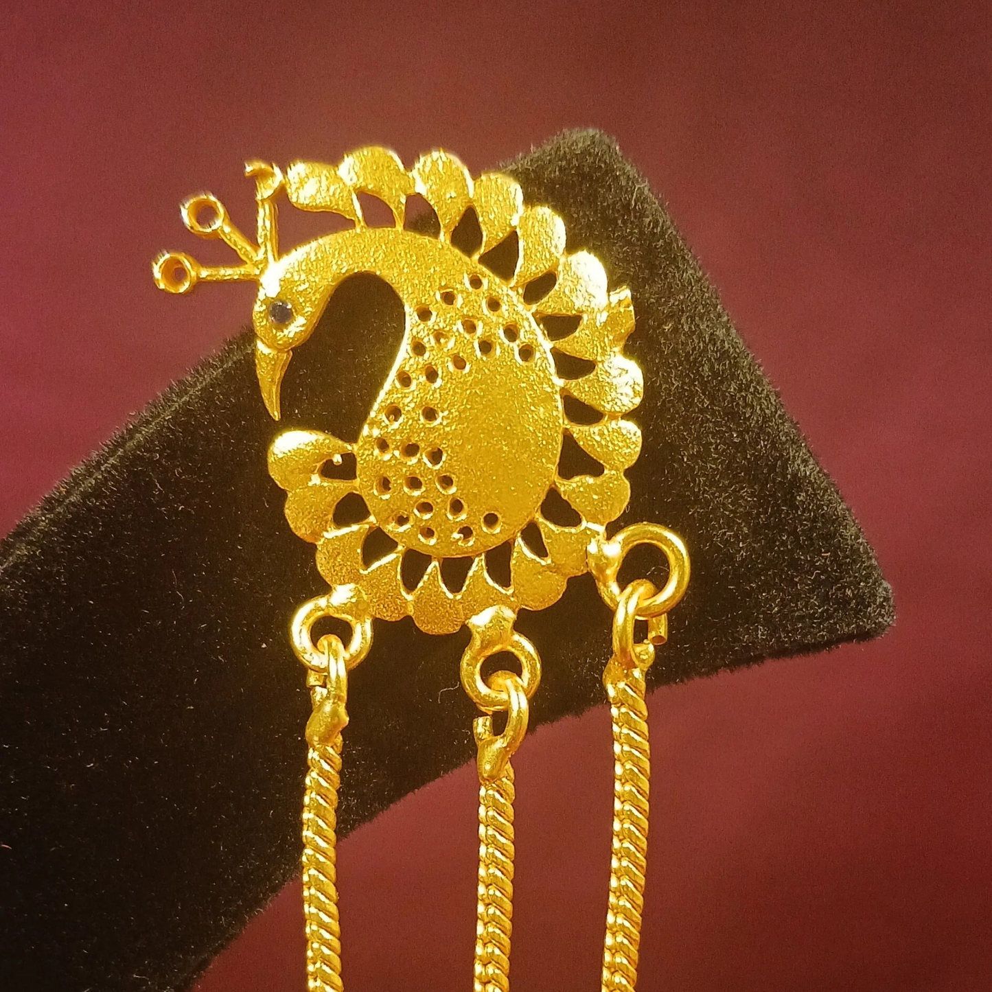 Kashmiri Earrings With Chain - NoorESandook