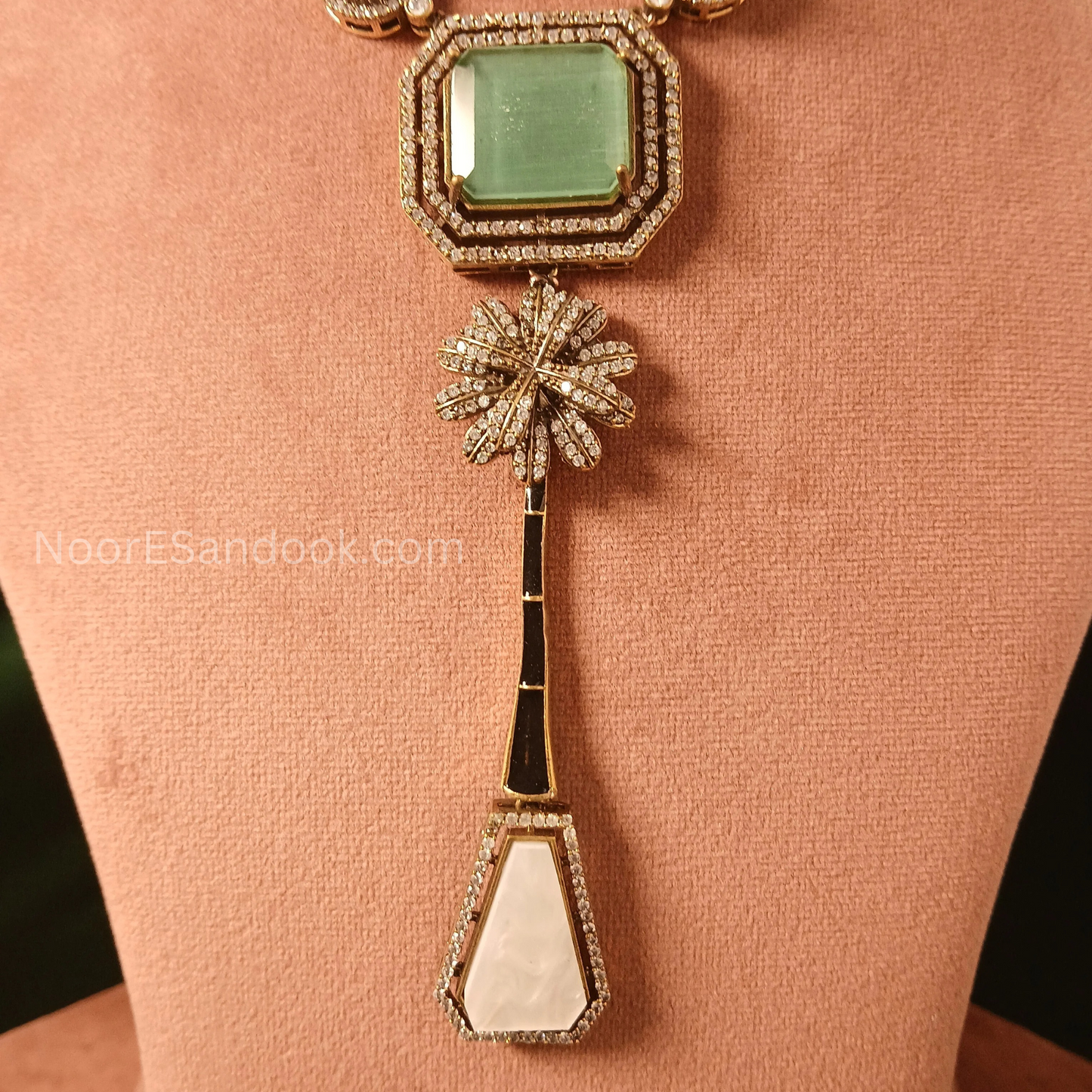Celebrity Inspired Long Necklace with long pendant