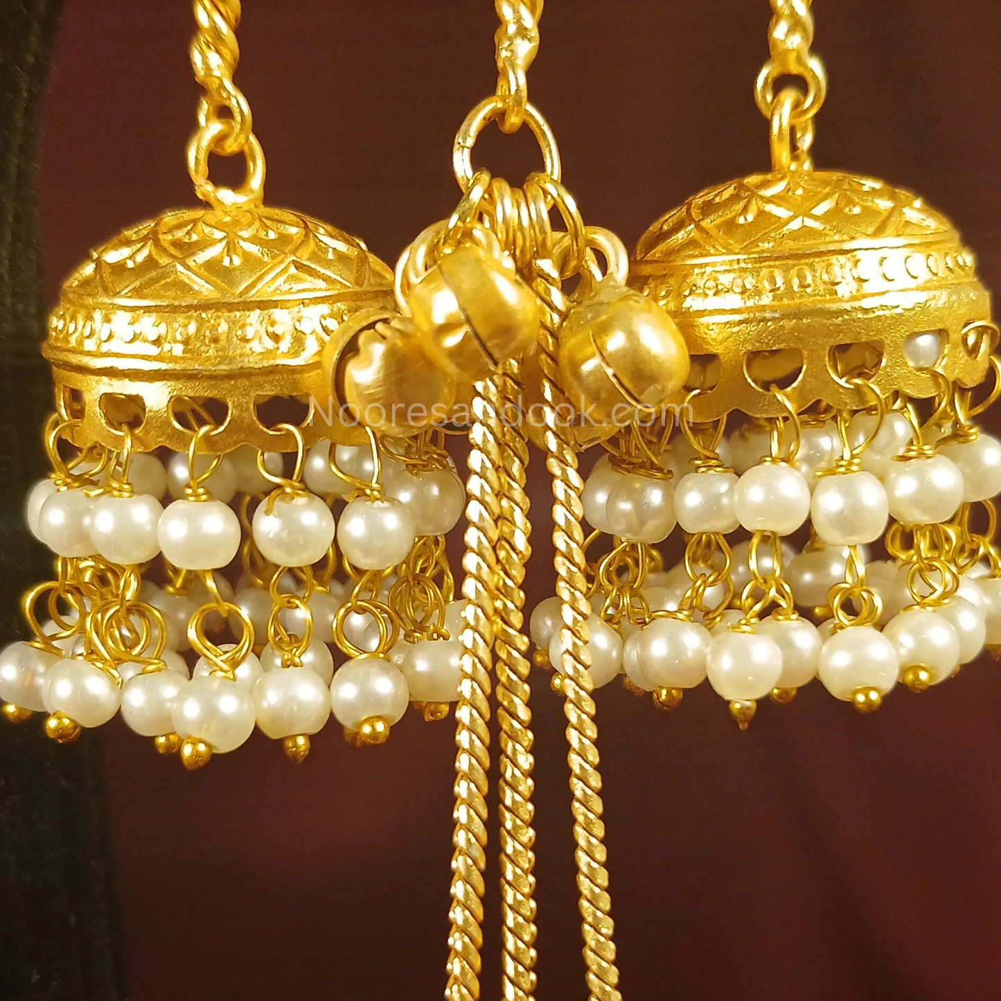 Red Kashmiri Earrings- Trending