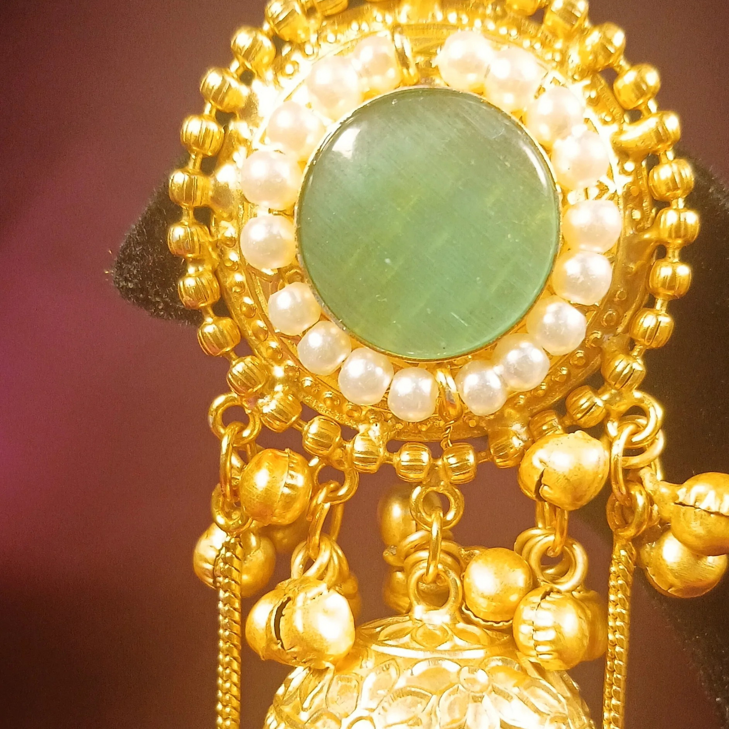 Kashmiri Jhumkas With Chain - NoorESandook