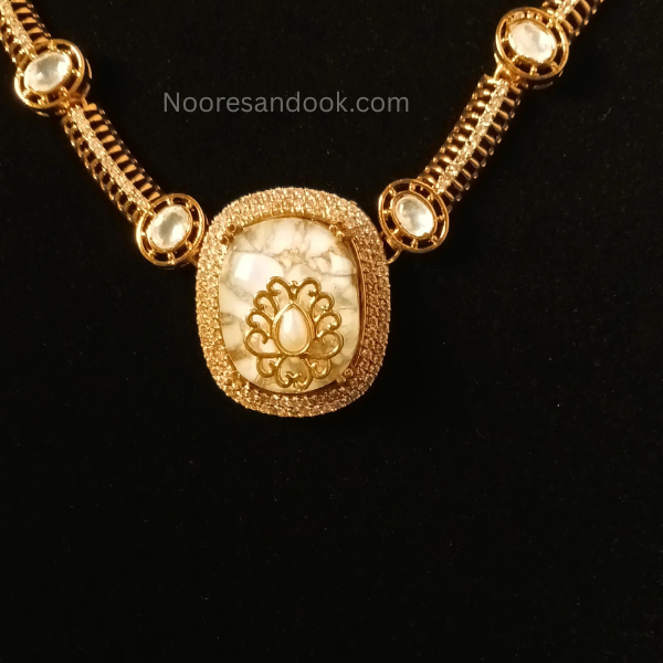 Sitara Necklace Set- White