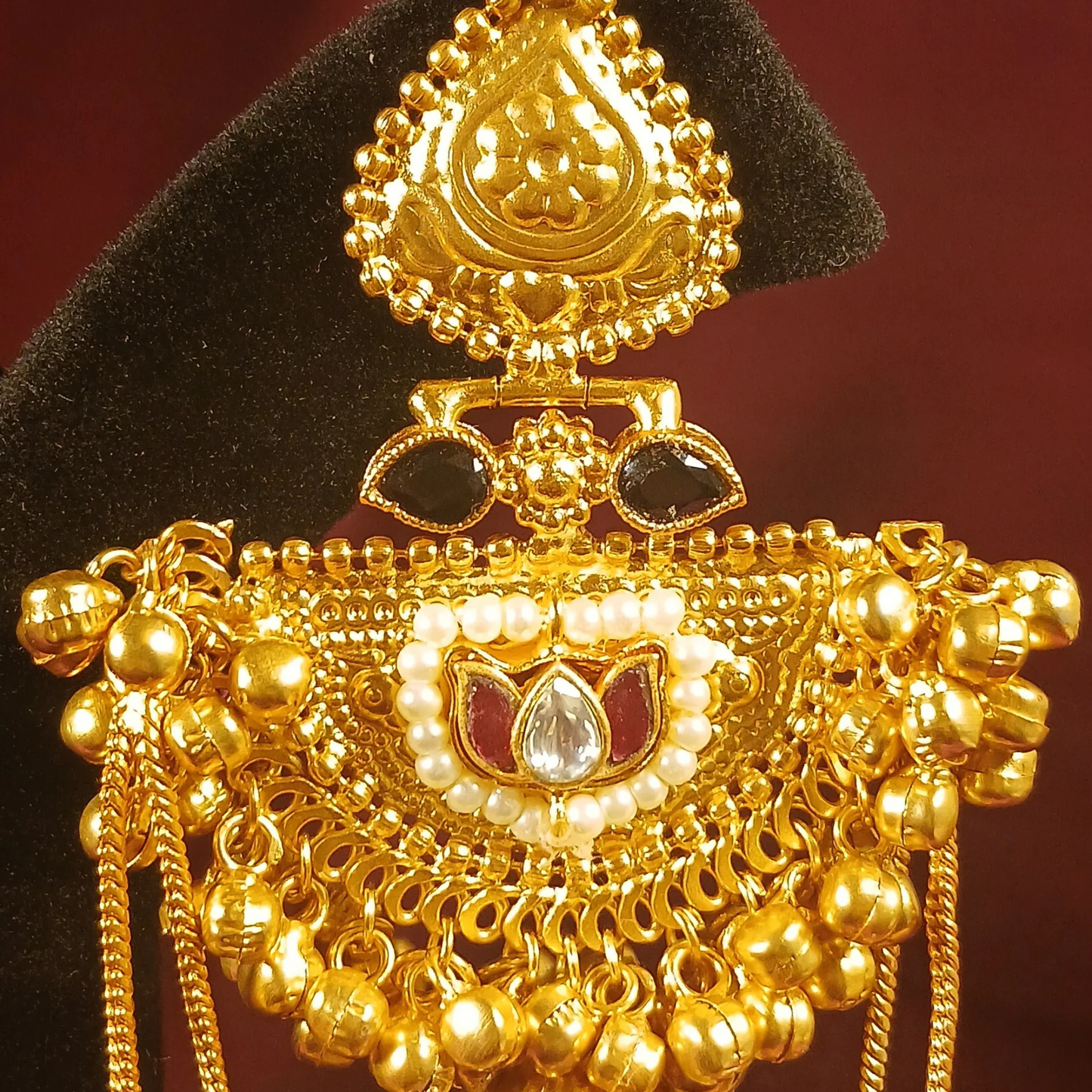 Kashmiri Earrings - Black