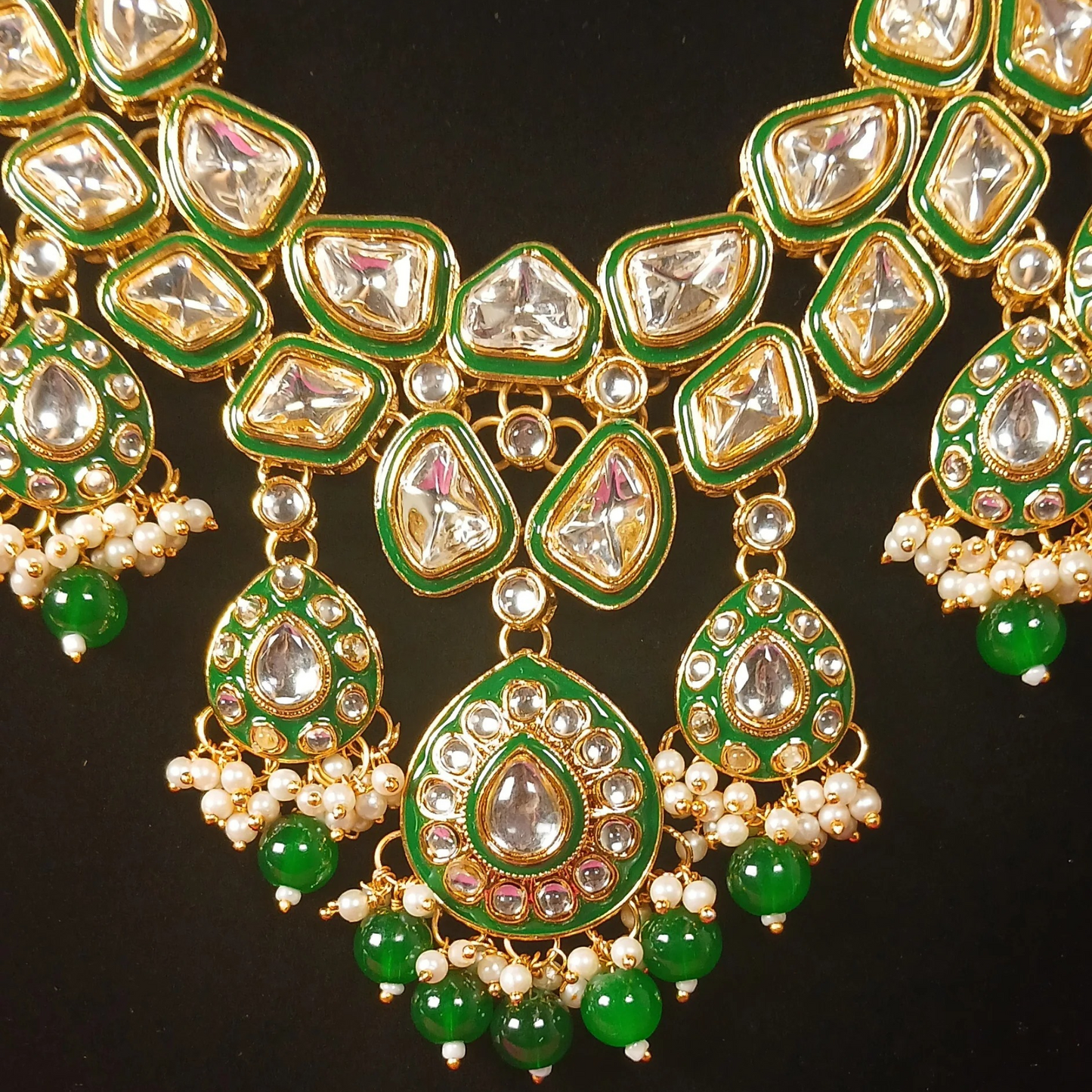 Bridal Kundan long necklace set