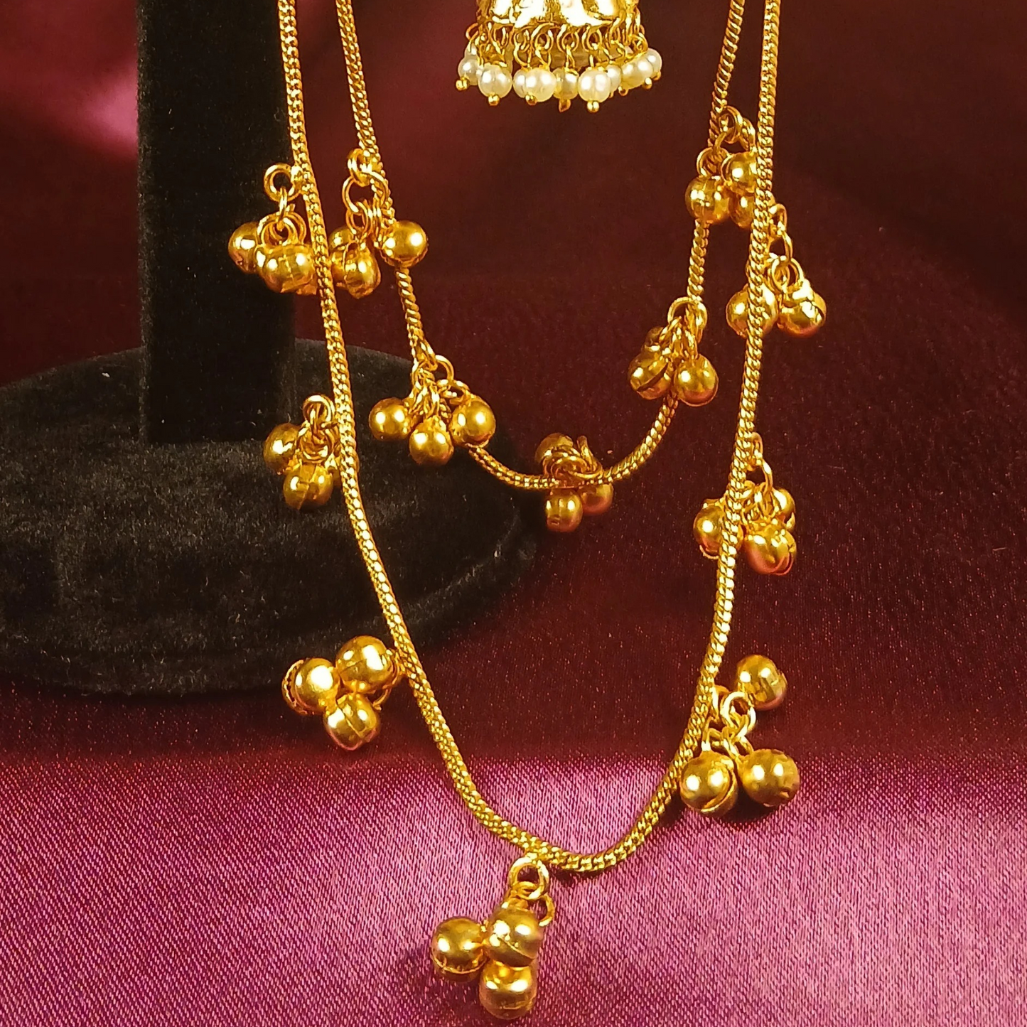 Kashmiri Earrings - Black