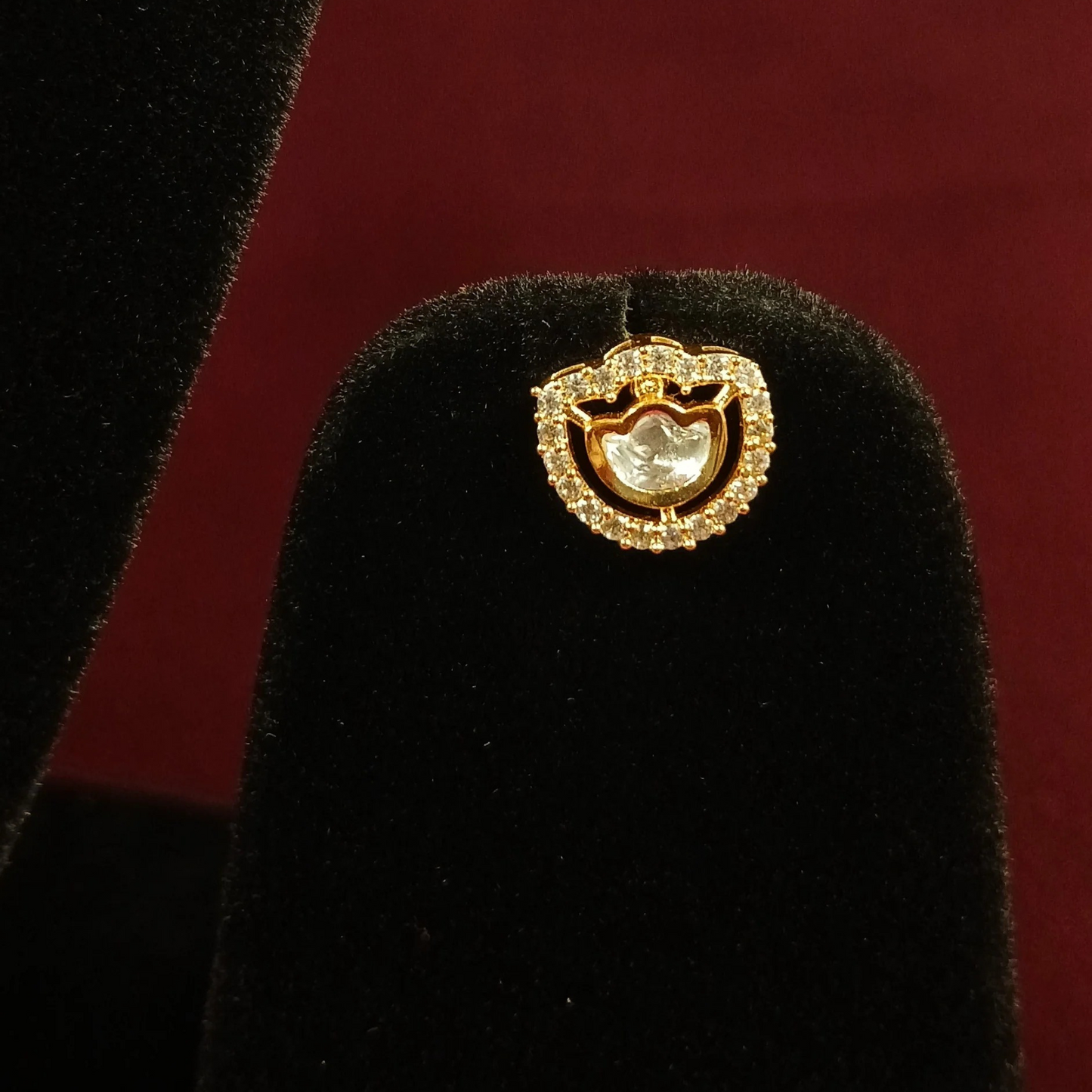 Polki Pendant Set with Doublet Stone & Double Layer Necklace- AP168A - NoorESandook