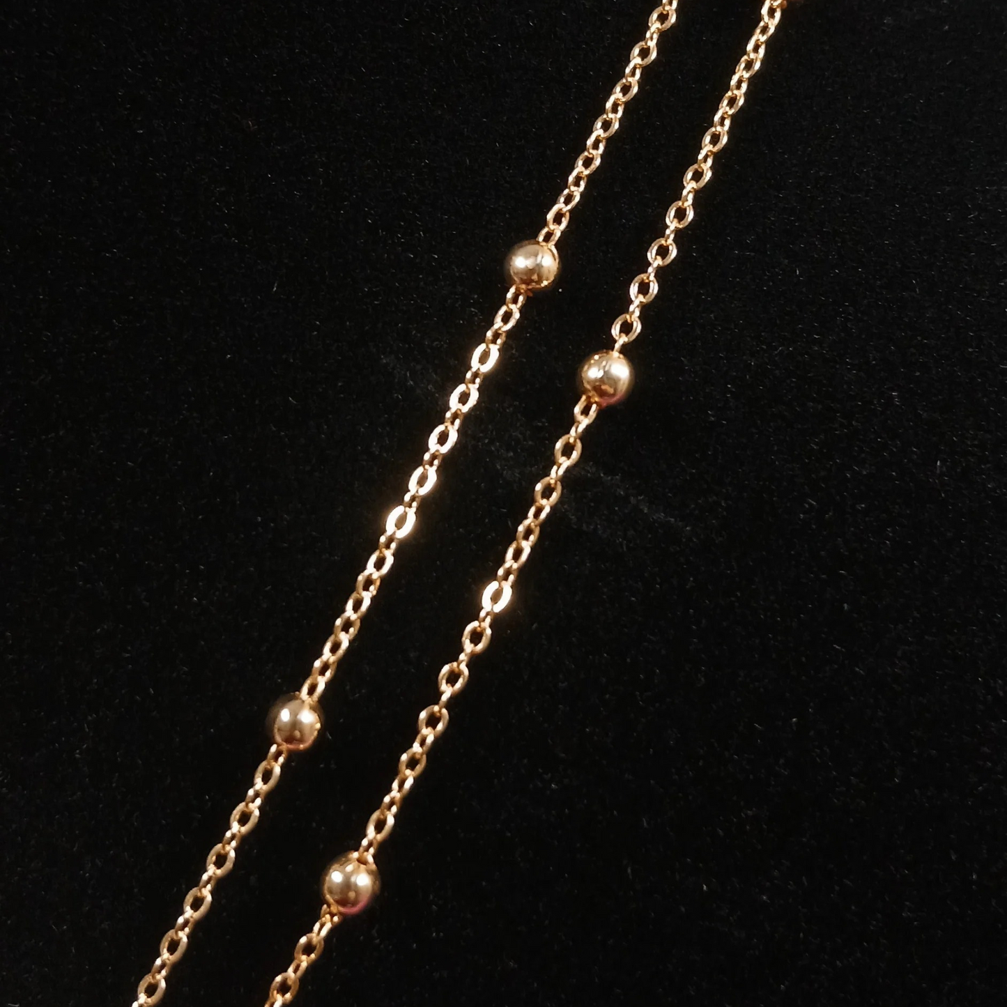 Polki Pendant Set with Double Layer Chain- AP162B
