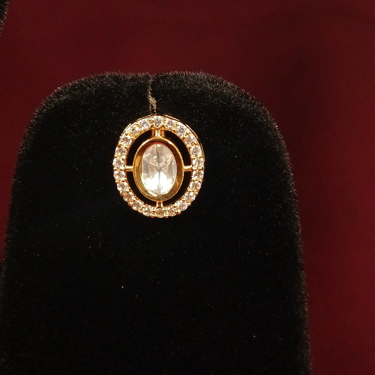 Polki Pendant Set with Double Layer Chain- AP164A