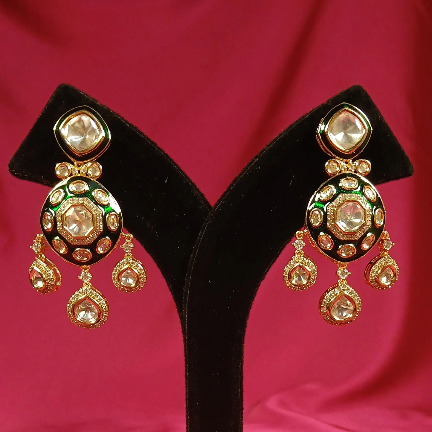 Bridal polki necklace set