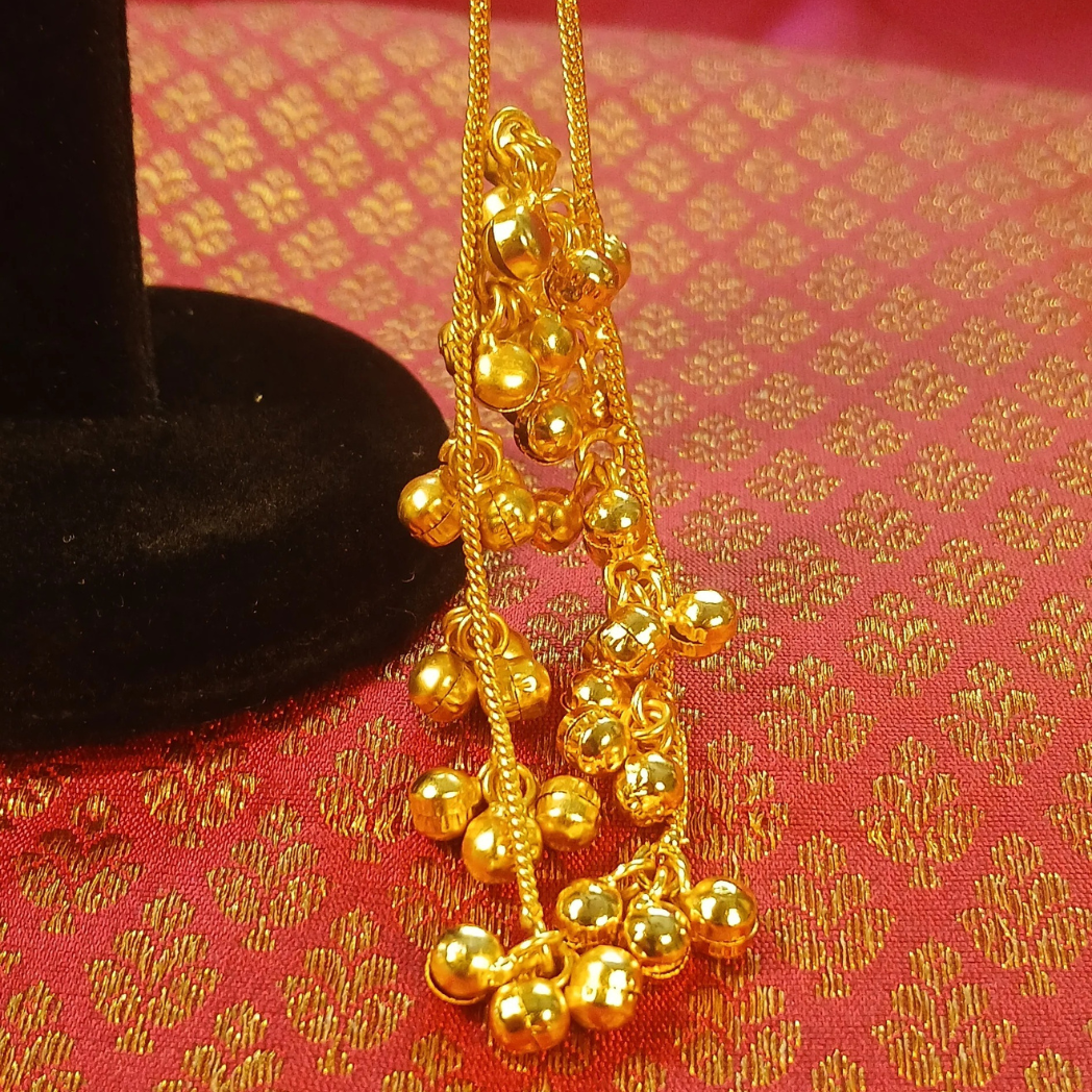 Kashmiri Light Earrings- yellow