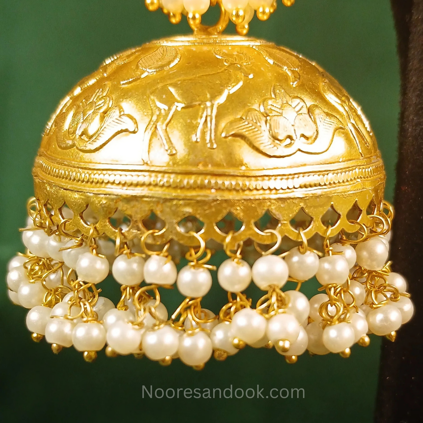 Long Golden Jhumka - NoorESandook