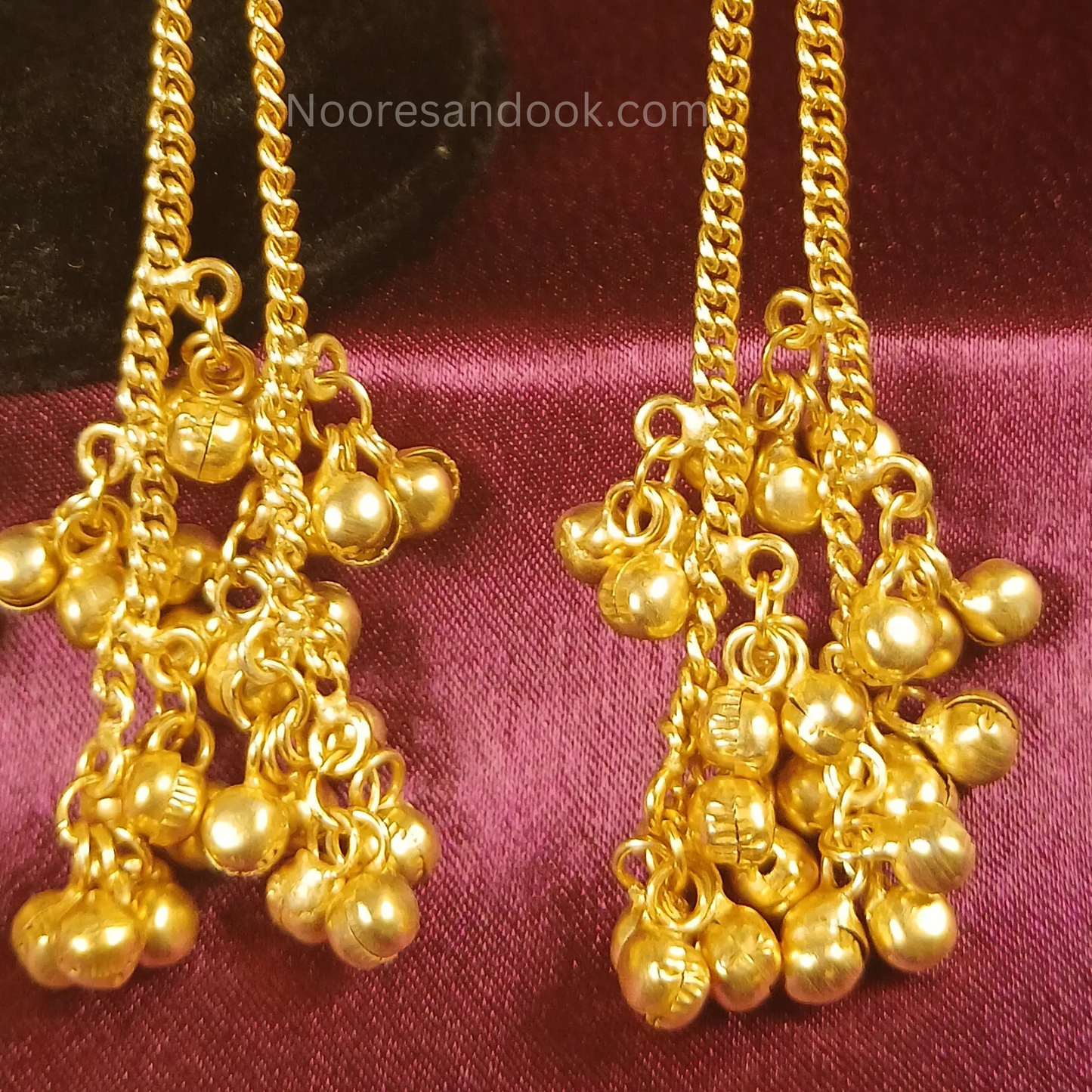 Kashmiri Earrings- Maroon