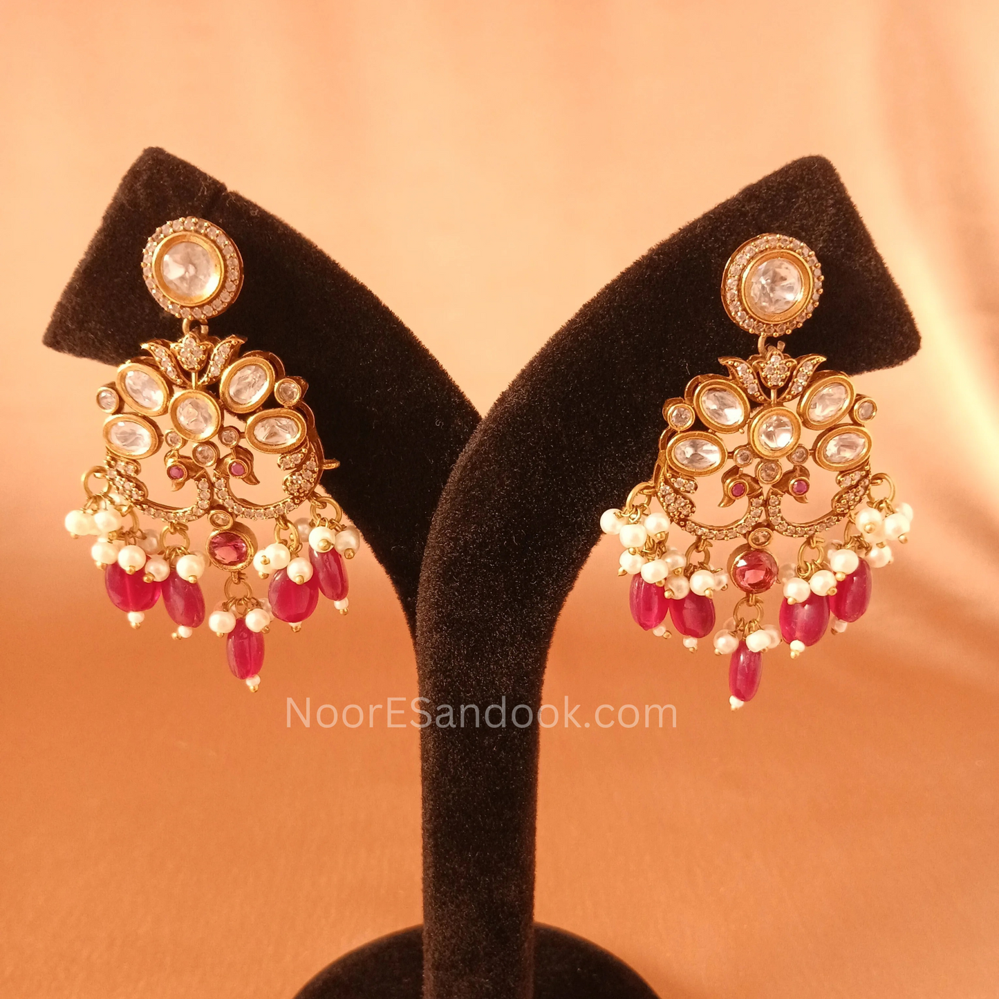 Red Polki Set- Bridal