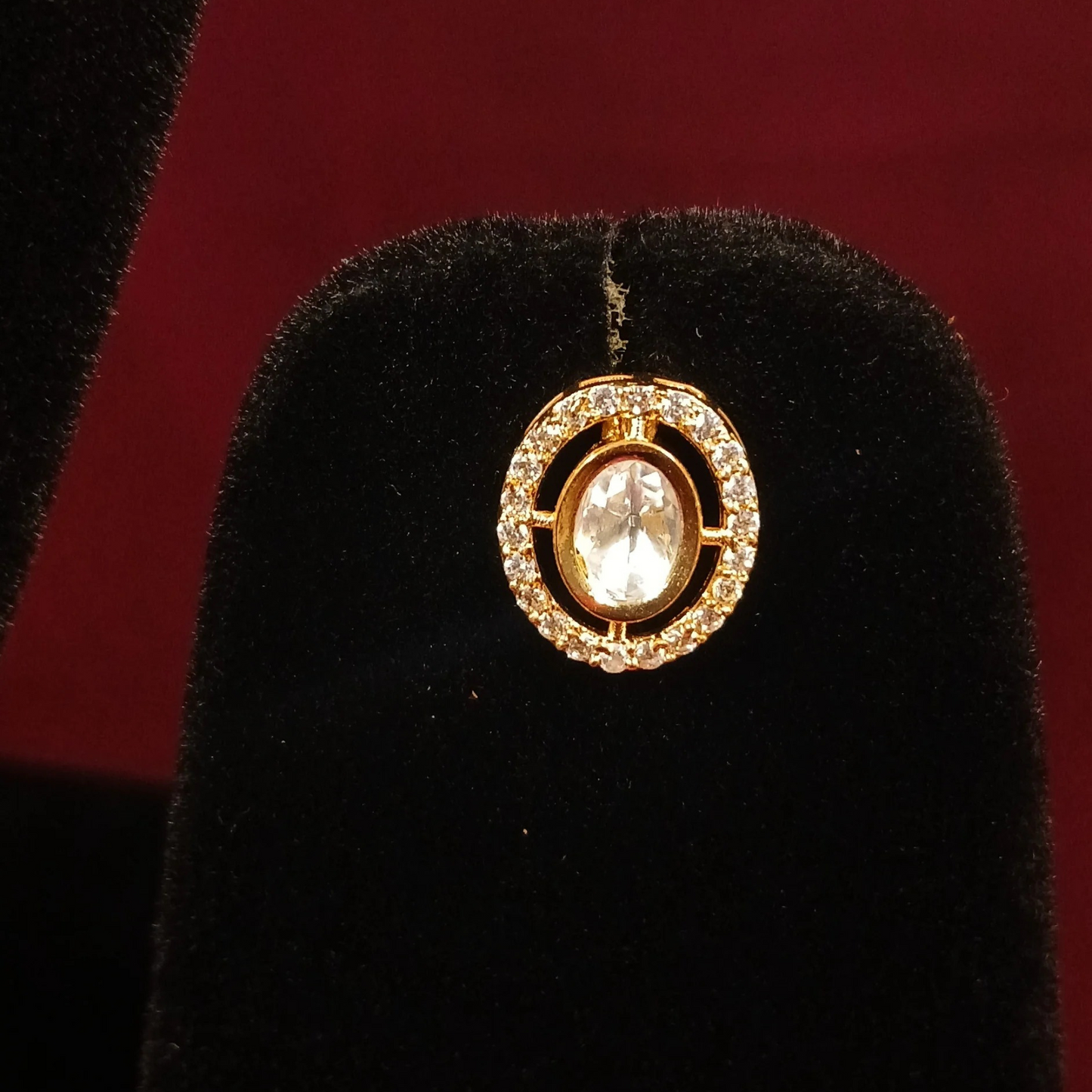 Polki Pendant Set with Double Layer Chain- AP164B - NoorESandook