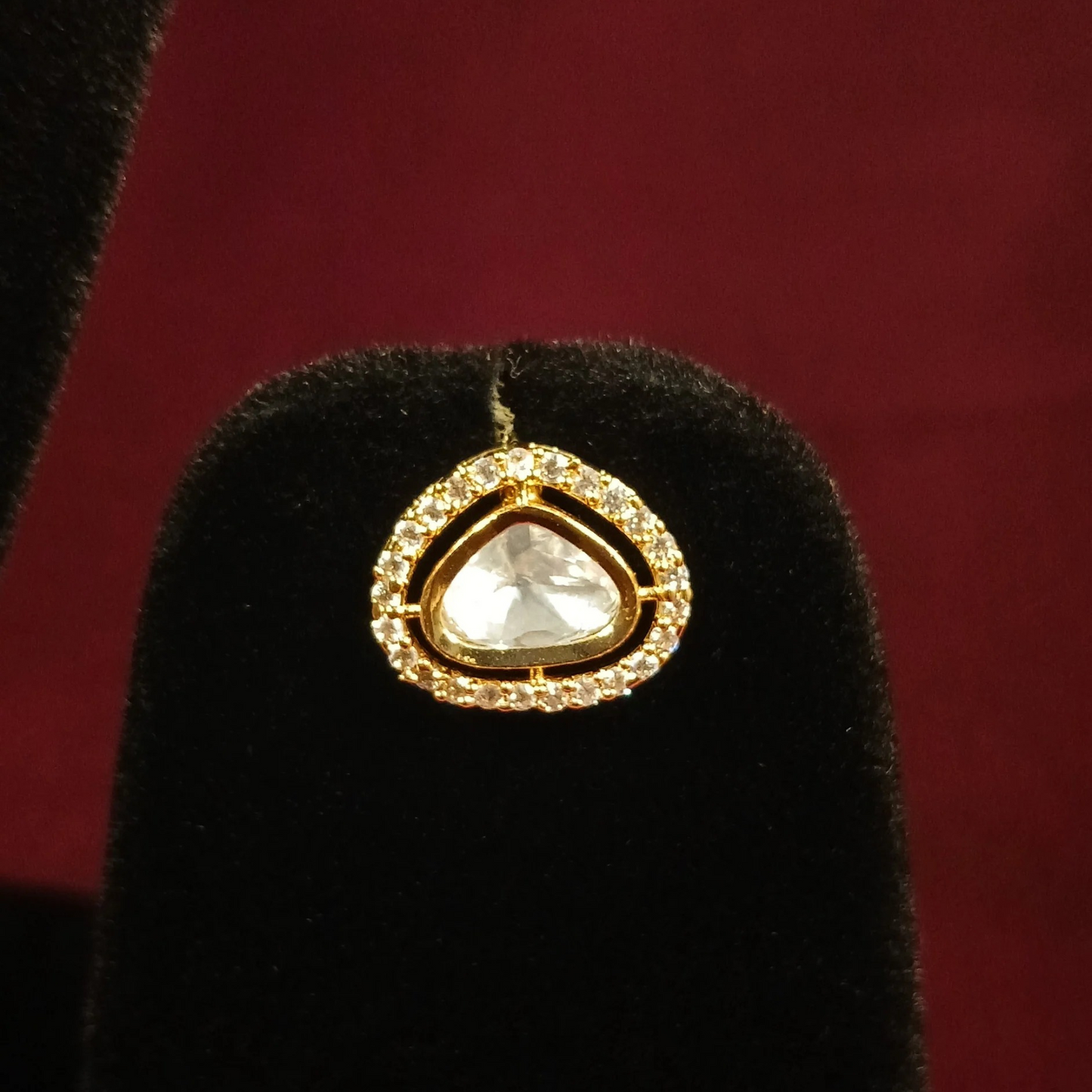 Polki Pendant Set with Double Layer Chain- AP169B - NoorESandook