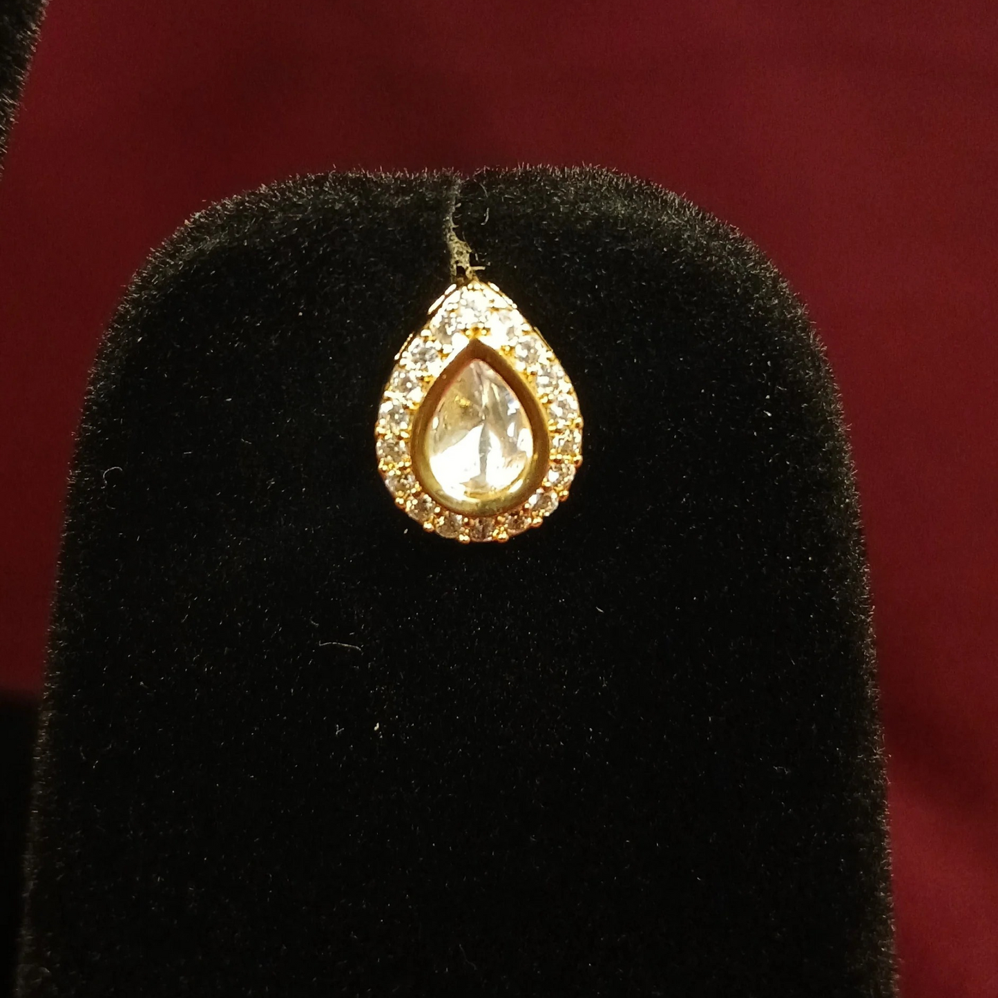 Polki & MOP Pendant Set with Double Layer Chain- AP165 - NoorESandook