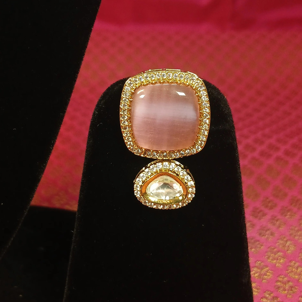 Polki Pendant Set