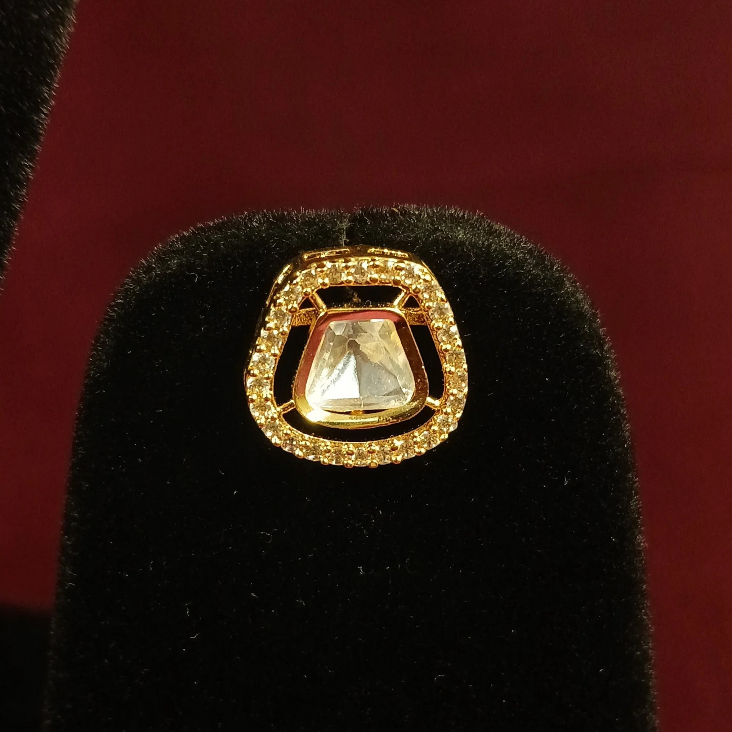 Polki Pendant Set with Double Layer Chain- AP163A - NoorESandook