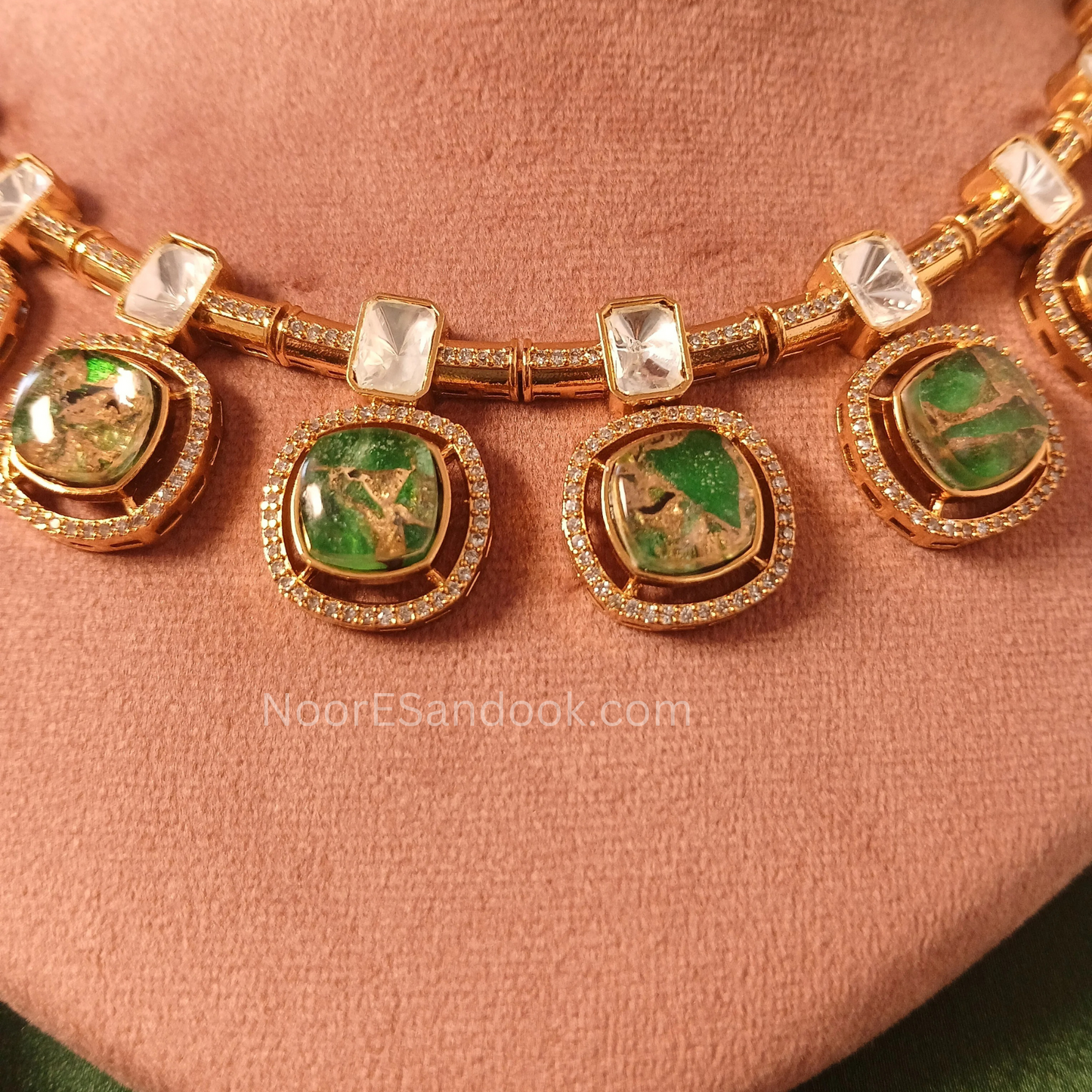 Doublet- Marble look stone Necklace