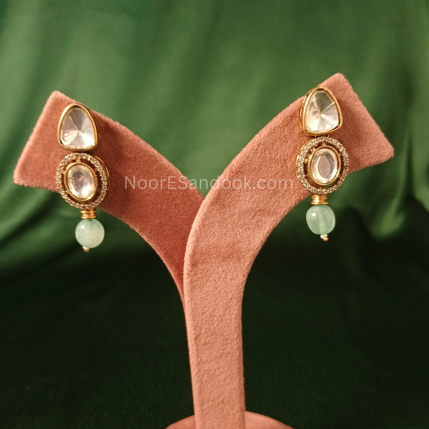 Single Layer Polki Set with Stones