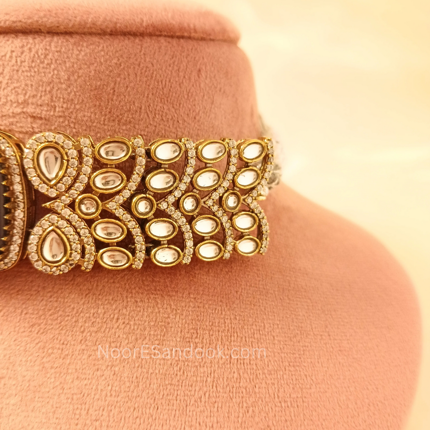 Chokers with Doublet Stone- Blue