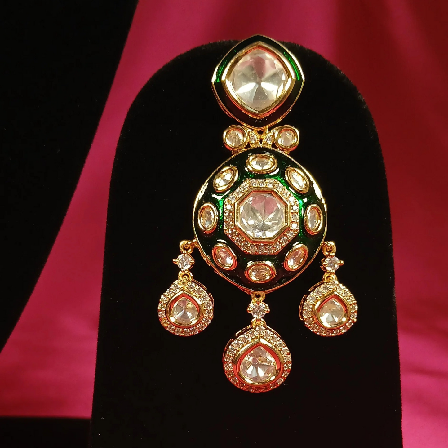 Bridal polki necklace set