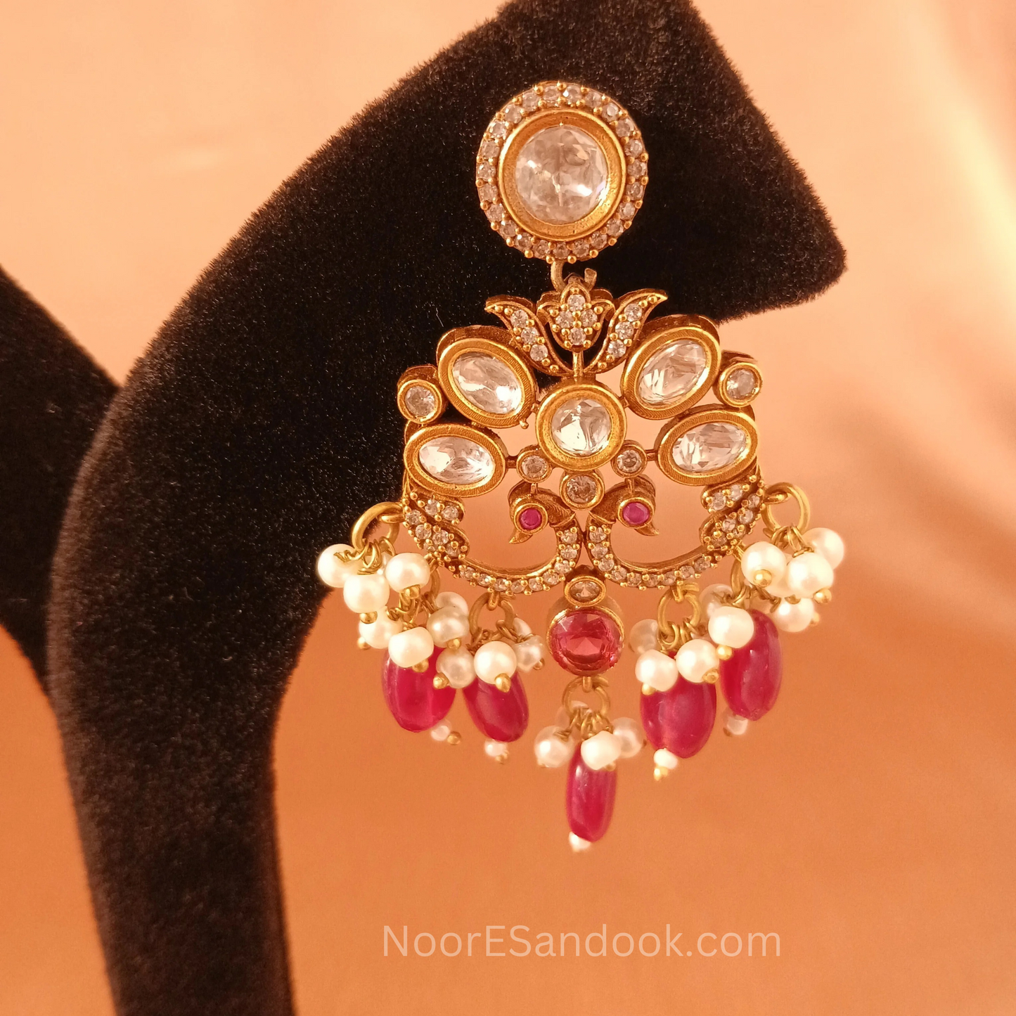Urvashi Polki Set- Red - NoorESandook