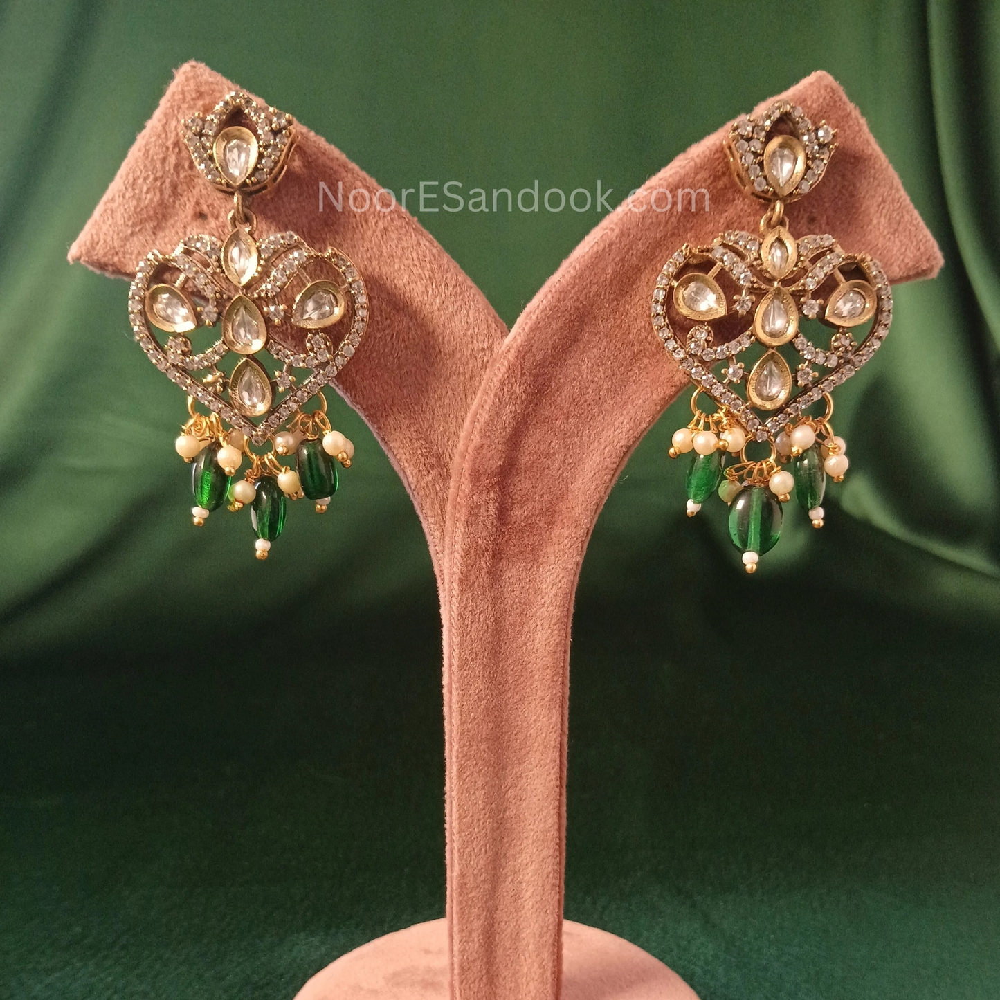 Antique Temple Choker- Green