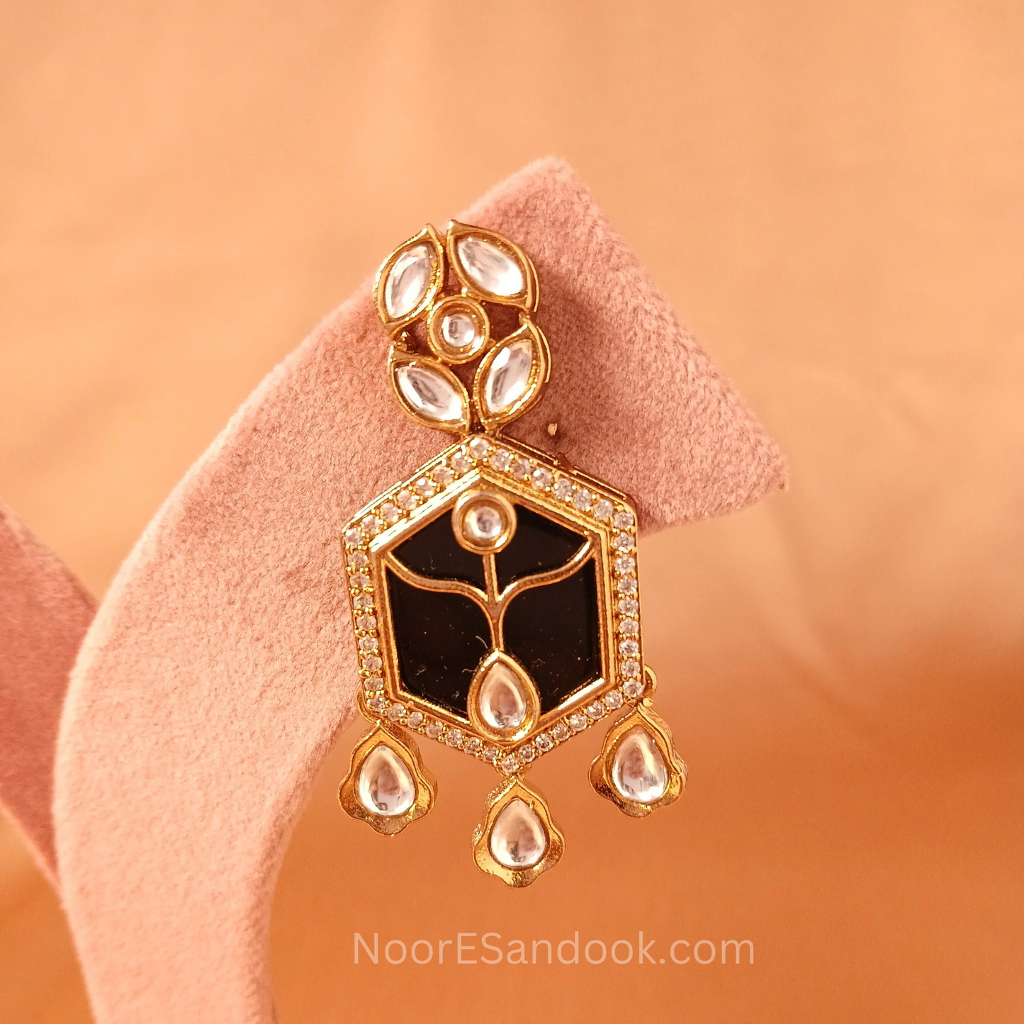 Vaidurya Huslee Set (Inlay Work) -Blue - NoorESandook