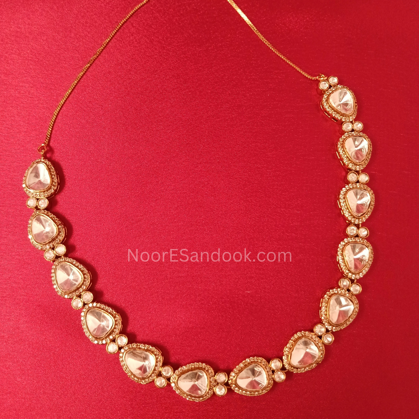 Sleek Polki Necklace