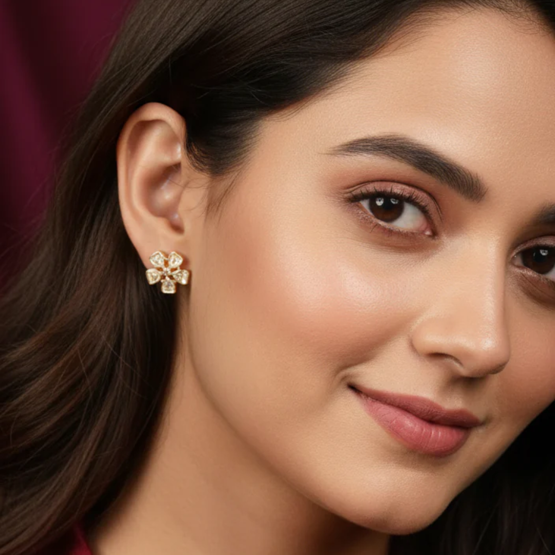 Polki Studd Earrings