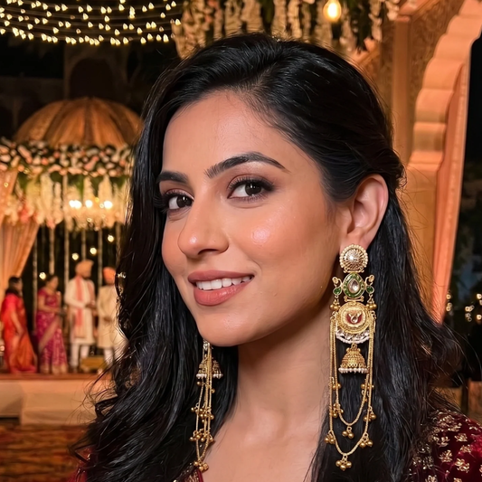 Fusion Kashmiri Earrings